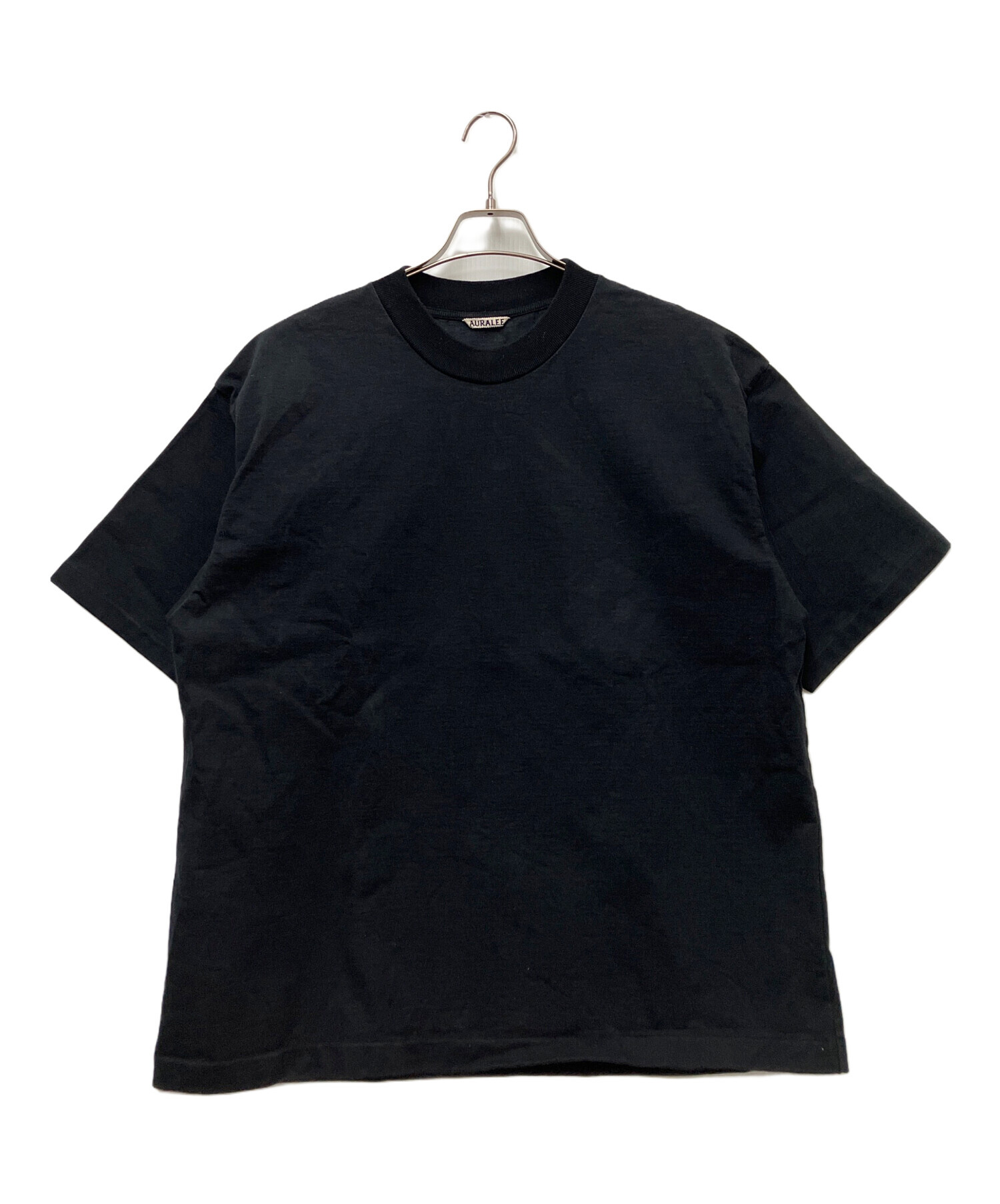 AURALEE 半袖カットソー　サイズ1 中古・古着通販】AURALEE (オーラリー) 半袖カットソー ブラック