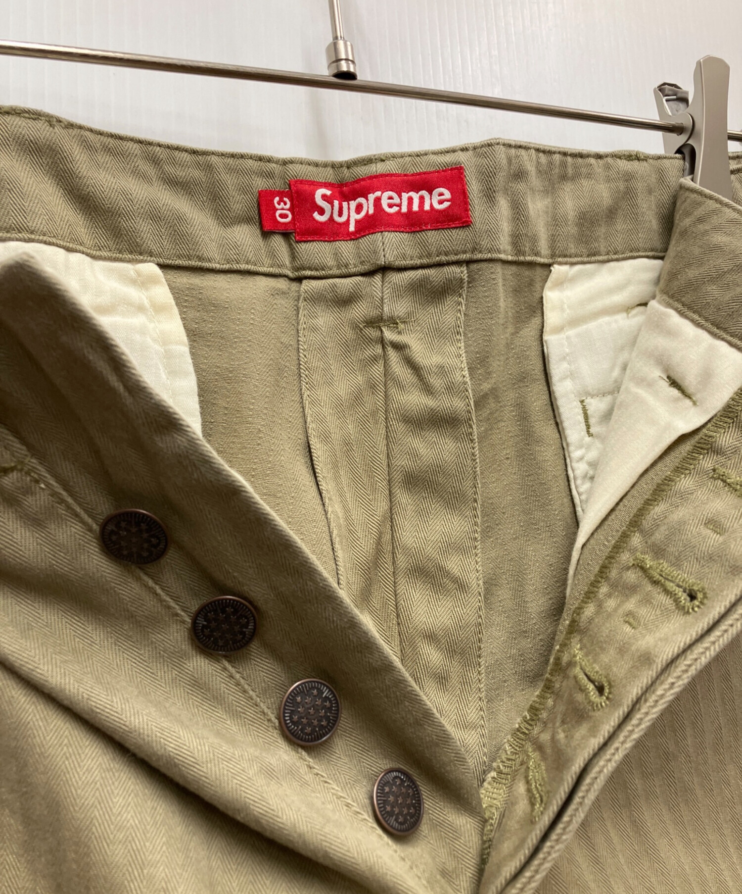 中古・古着通販】Supreme (シュプリーム) Washed Herringbone Chino