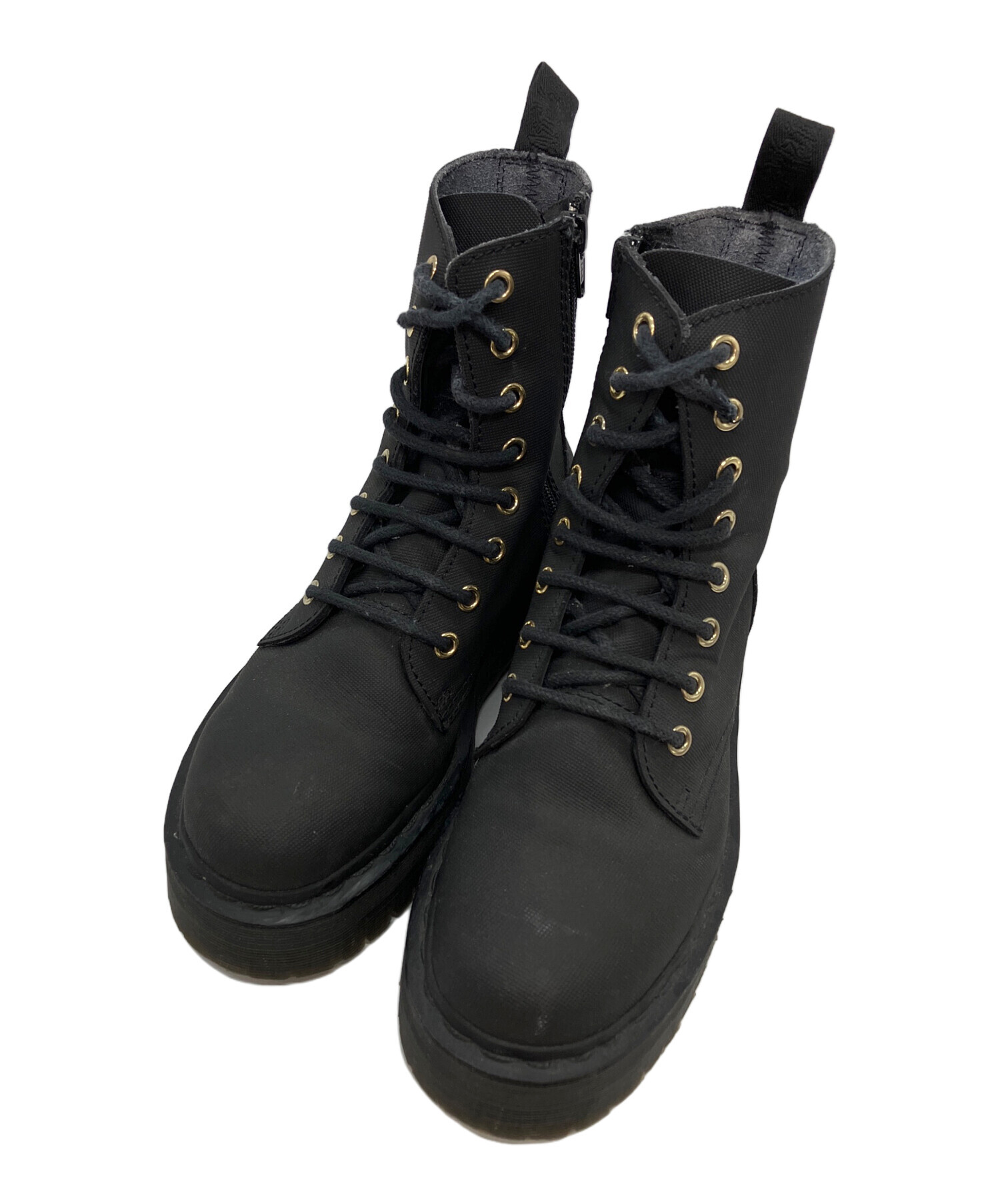 【未使用に近い】 Dr.Martens ブーツ サイドジップ 厚底 ブラック 黒 中古・古着通販】Dr.Martens (ドクターマーチン) サイドジップブーツ