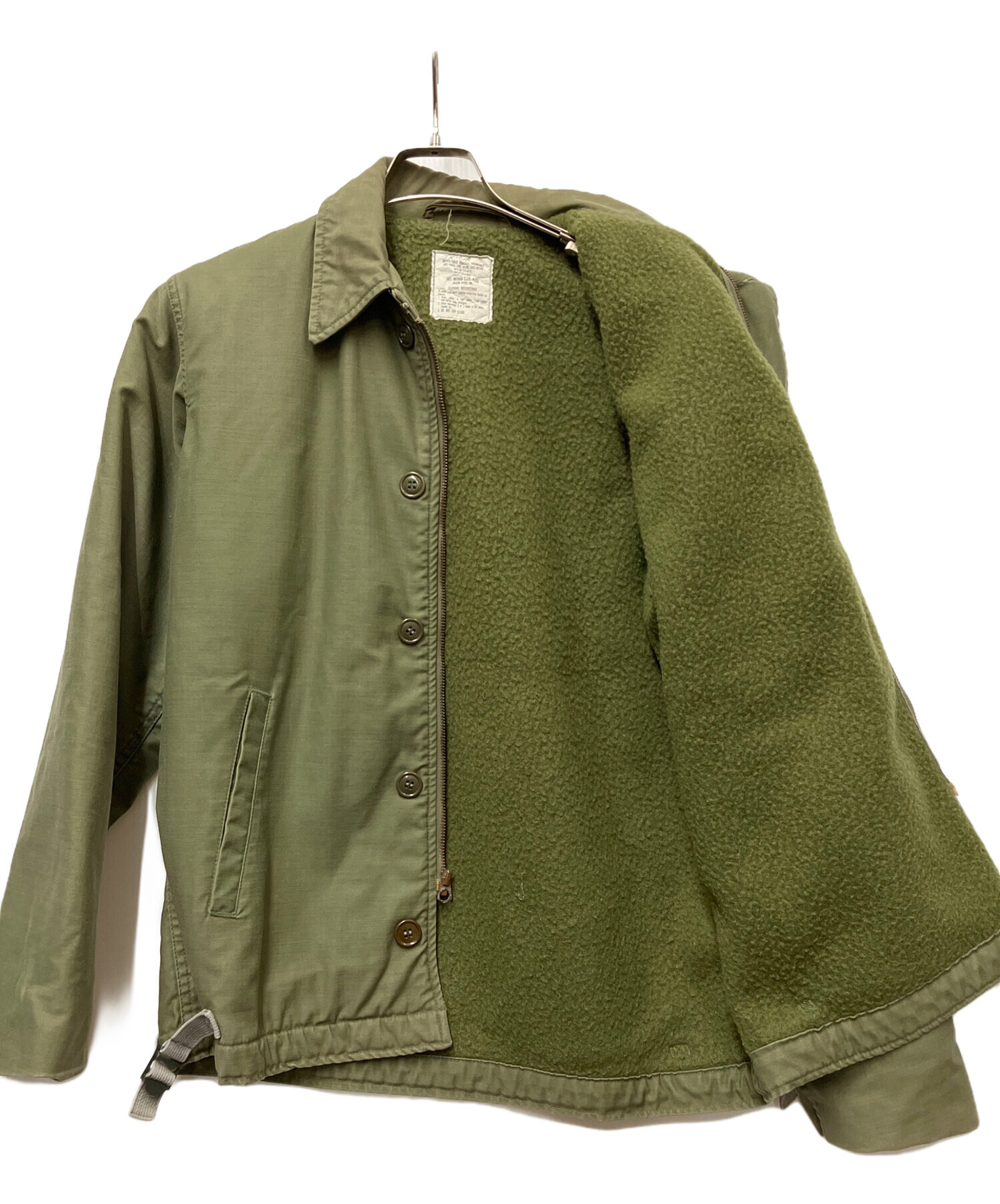 中古・古着通販】U'S NAVY (アメリカ海軍) デッキジャケット オリーブ