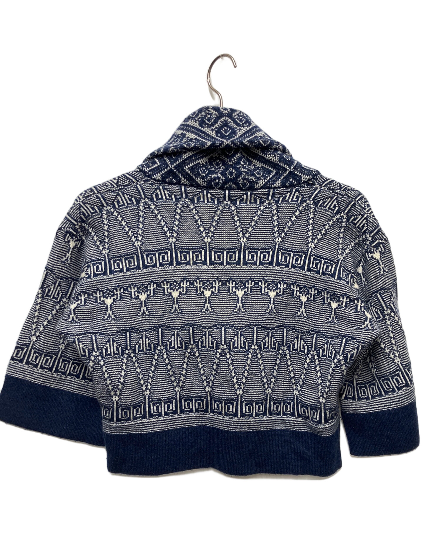 中古・古着通販】CHANEL (シャネル) 厚手ニット ネイビー サイズ:36