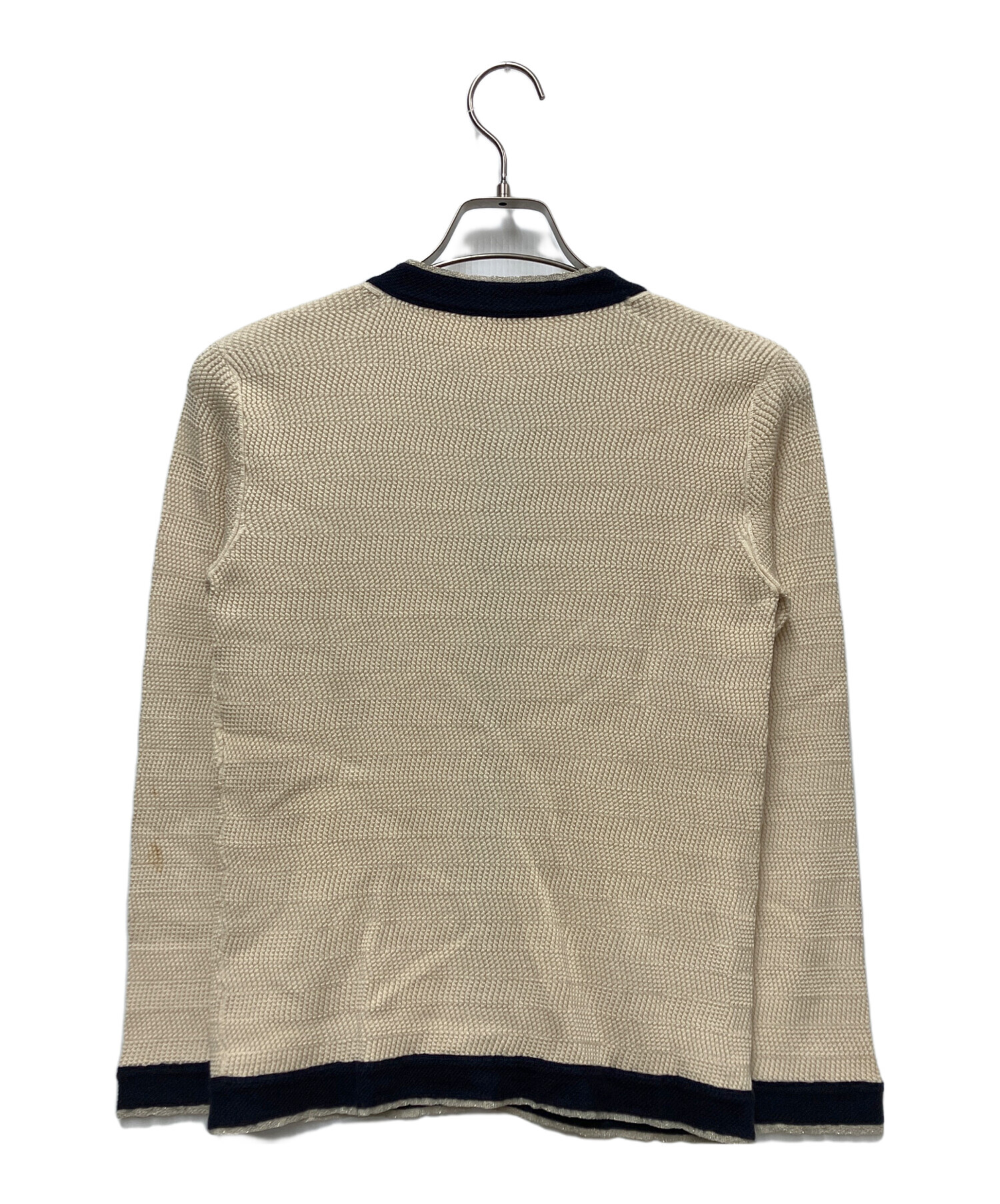 中古・古着通販】CHANEL (シャネル) 薄手カーディガン アイボリー