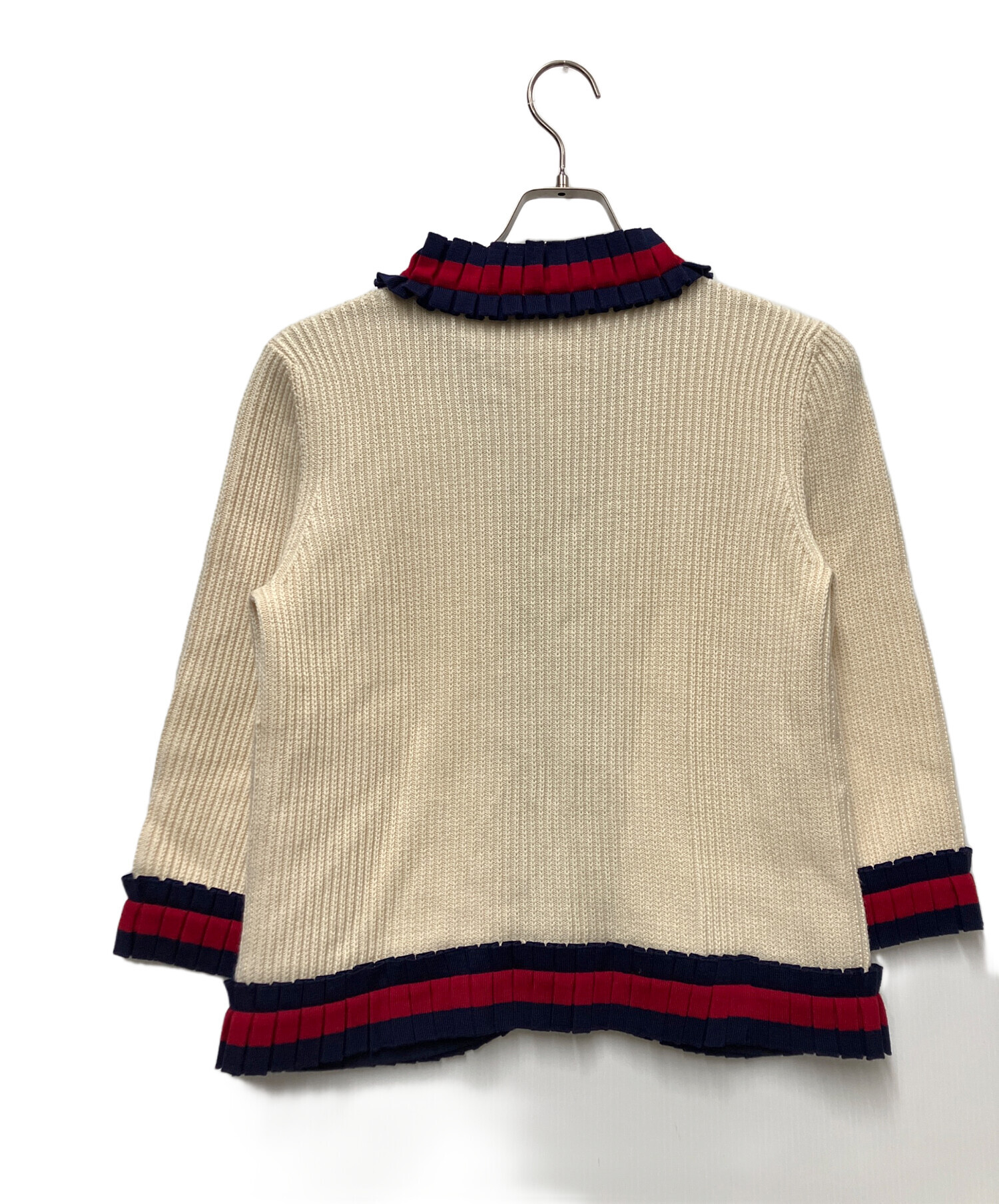 中古・古着通販】GUCCI (グッチ) 厚手カーディガン アイボリー サイズ