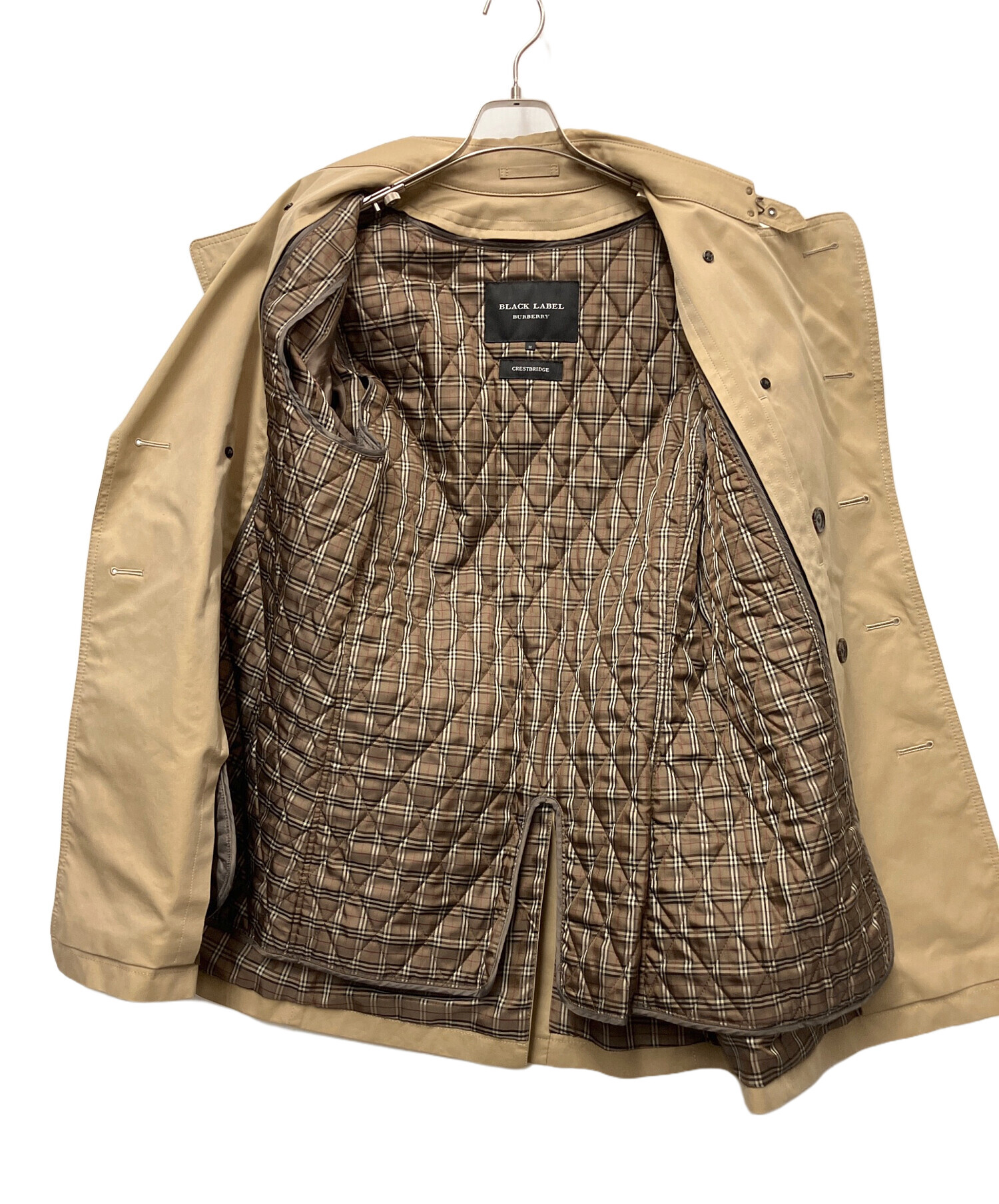 限定値下げ中 バーバリー ブラックレーベル M ベージュ トレンチコート 中古・古着通販】BURBERRY BLACK LABEL (バーバリーブラックレーベル