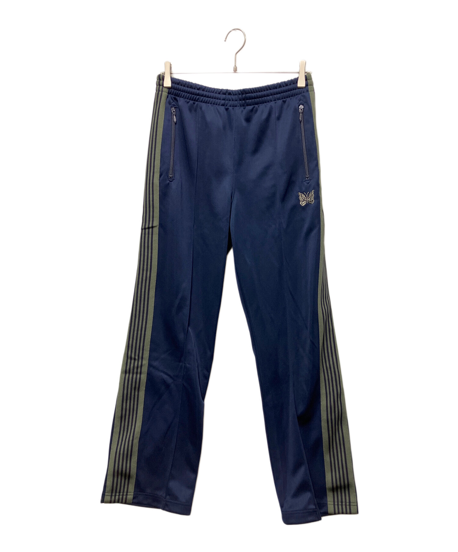 古着 Needles ニードルズ トラックパンツ S size 中古・古着通販】Needles (ニードルズ) トラックパンツ ネイビー