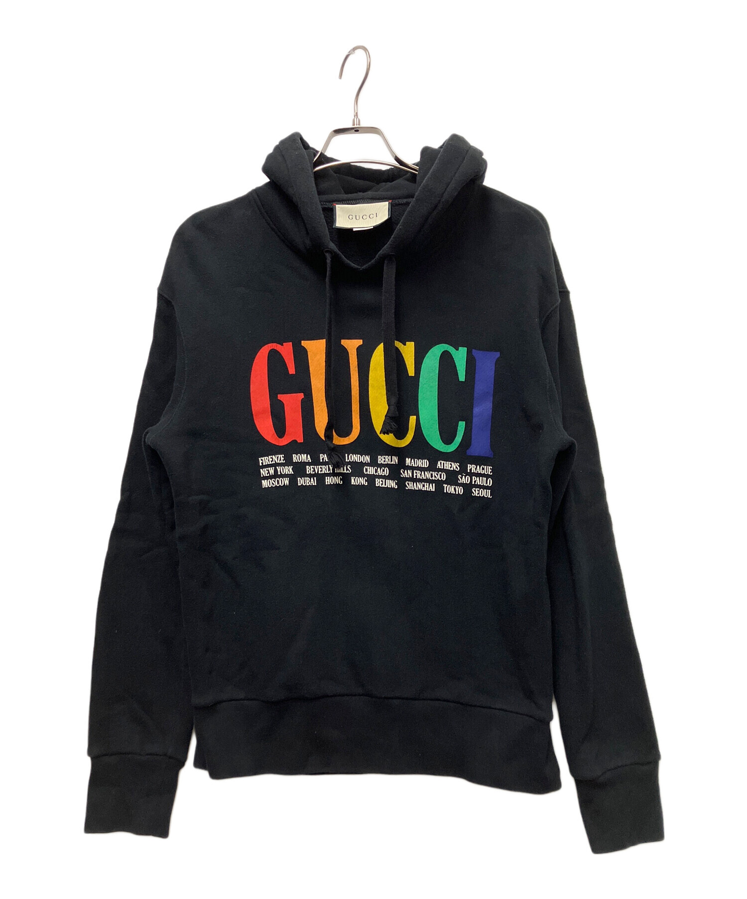 中古・古着通販】GUCCI (グッチ) プルオーバーパーカー ブラック