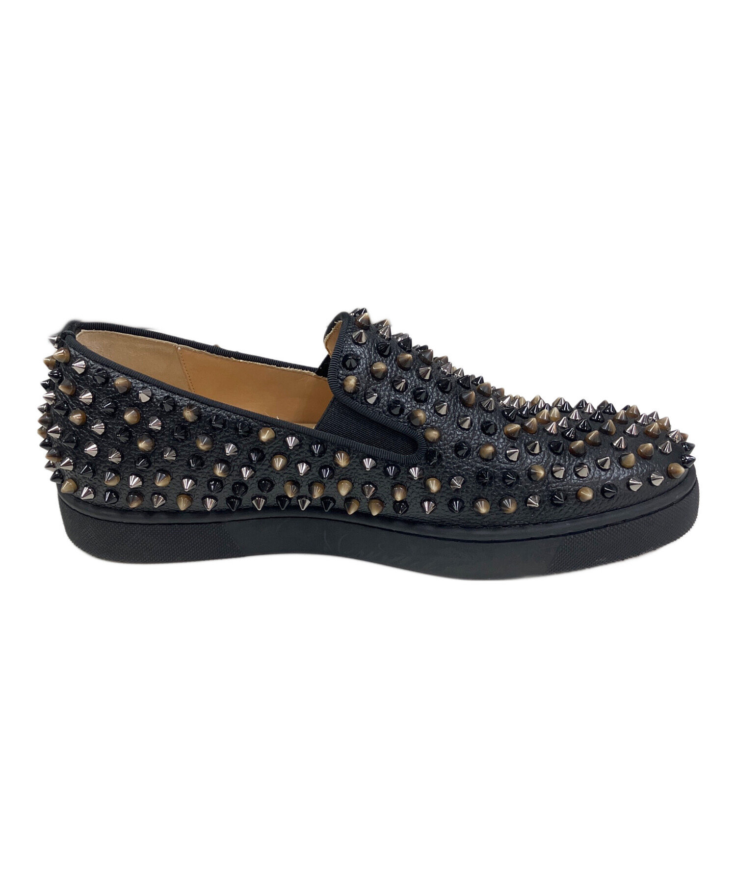 Christian Louboutin スパイク付きスリッポン 42 1/2 中古・古着通販】Christian Louboutin (クリスチャン・ルブタン