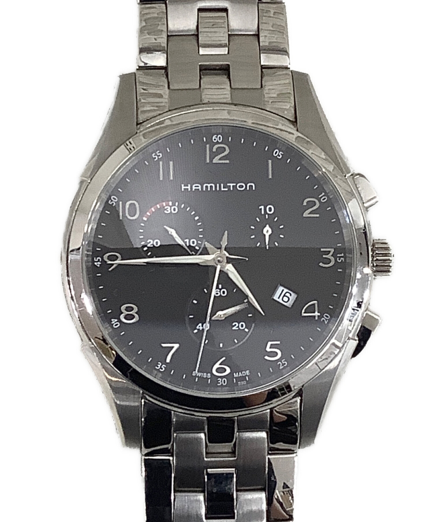 中古・古着通販】HAMILTON (ハミルトン) クロノグラフ ブラック 