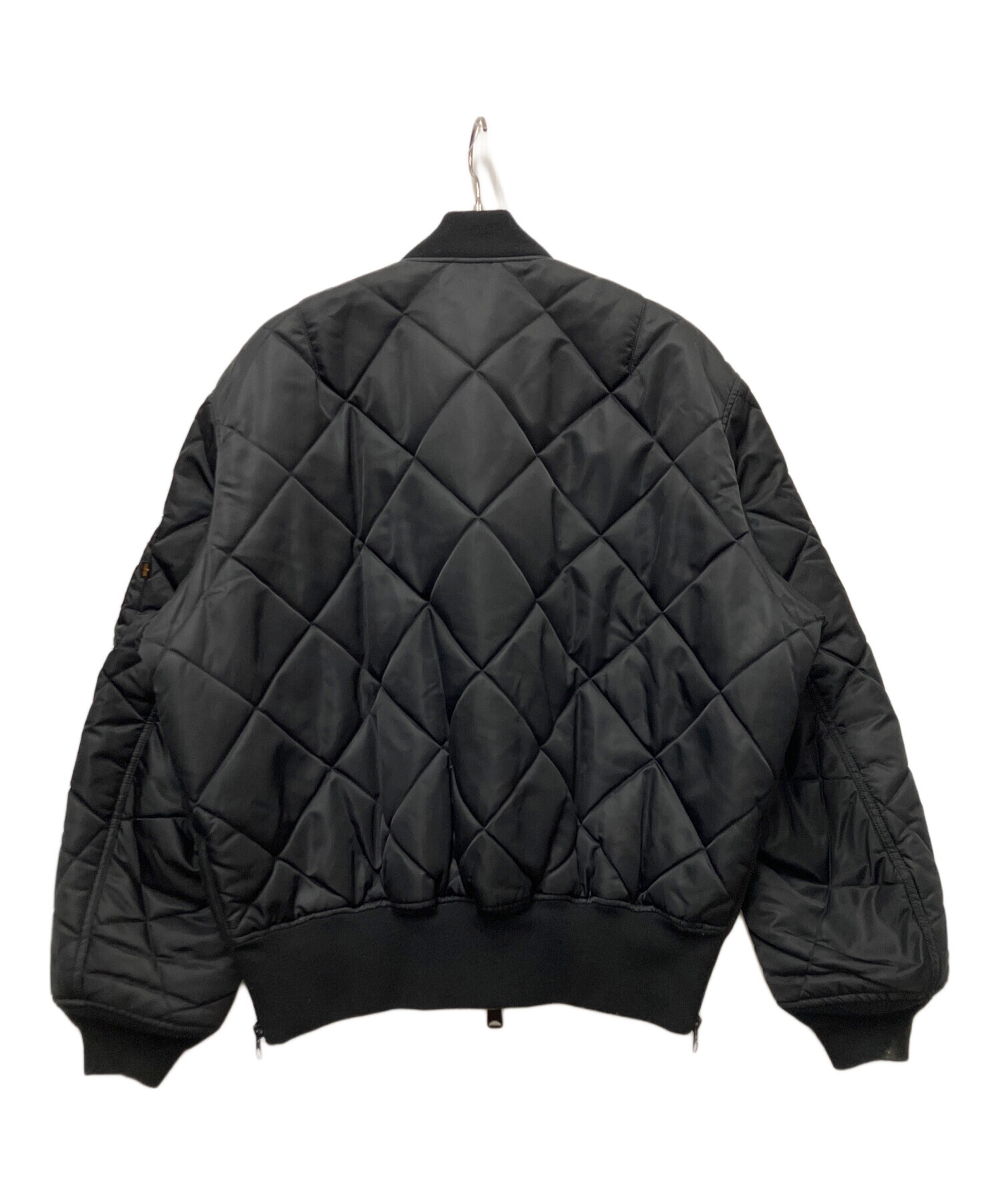 モンキータイム アルファ QUILTED MA1ブラック サイズL 試着のみ 中古・古着通販】ALPHA (アルファ) MONKEY TIME (モンキータイム