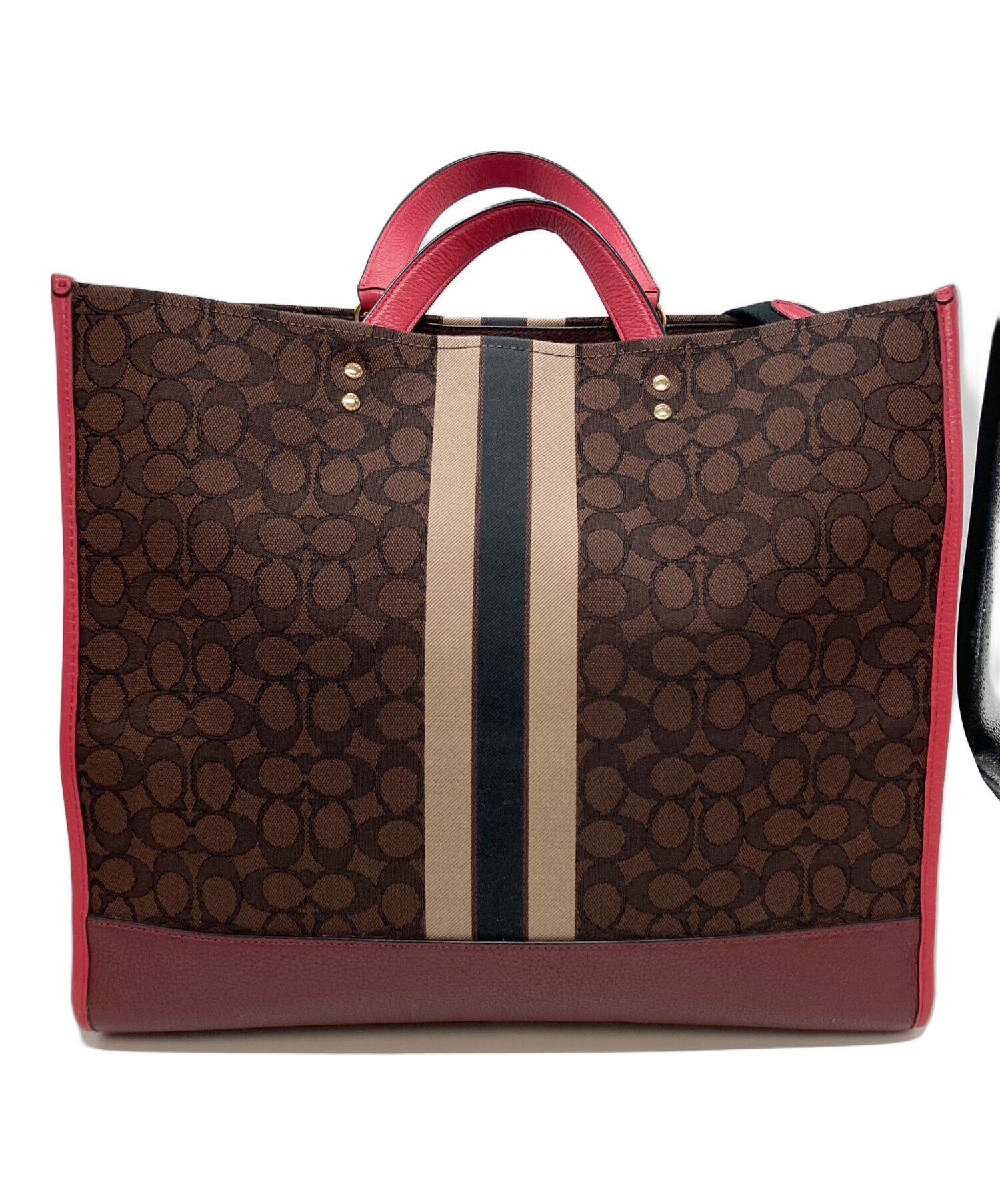 【美品】 COACH コーチ デンプシー40 ショルダーバッグ 2way 中古・古着通販】COACH (コーチ) デンプシー40バッグ ピンク×ブラウン