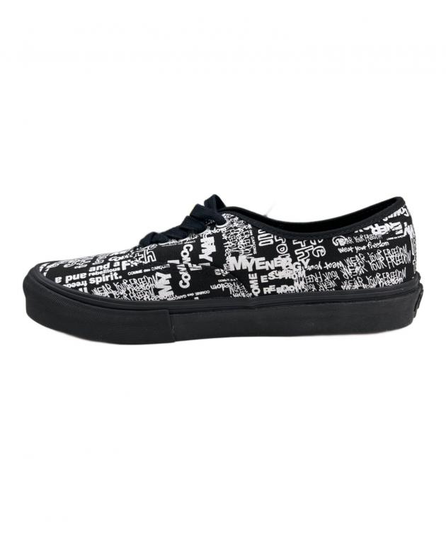スニーカー　メンズ 25センチ コムデギャルソン x VANS VAULT Authentic 黒 BLACK 24cm CDG × VANS