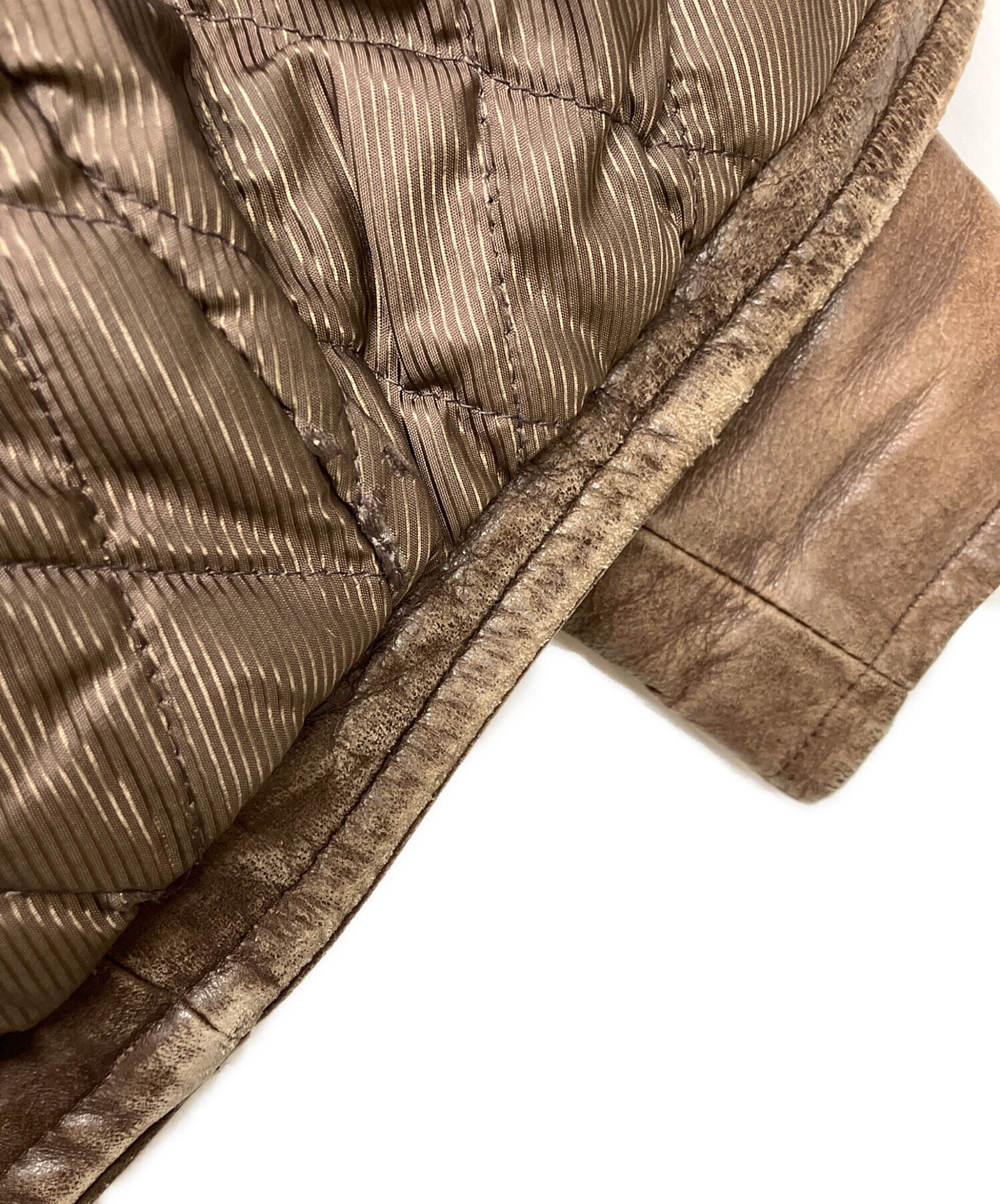 中古・古着通販】AVIREX (アヴィレックス) レザージャケット ブラウン