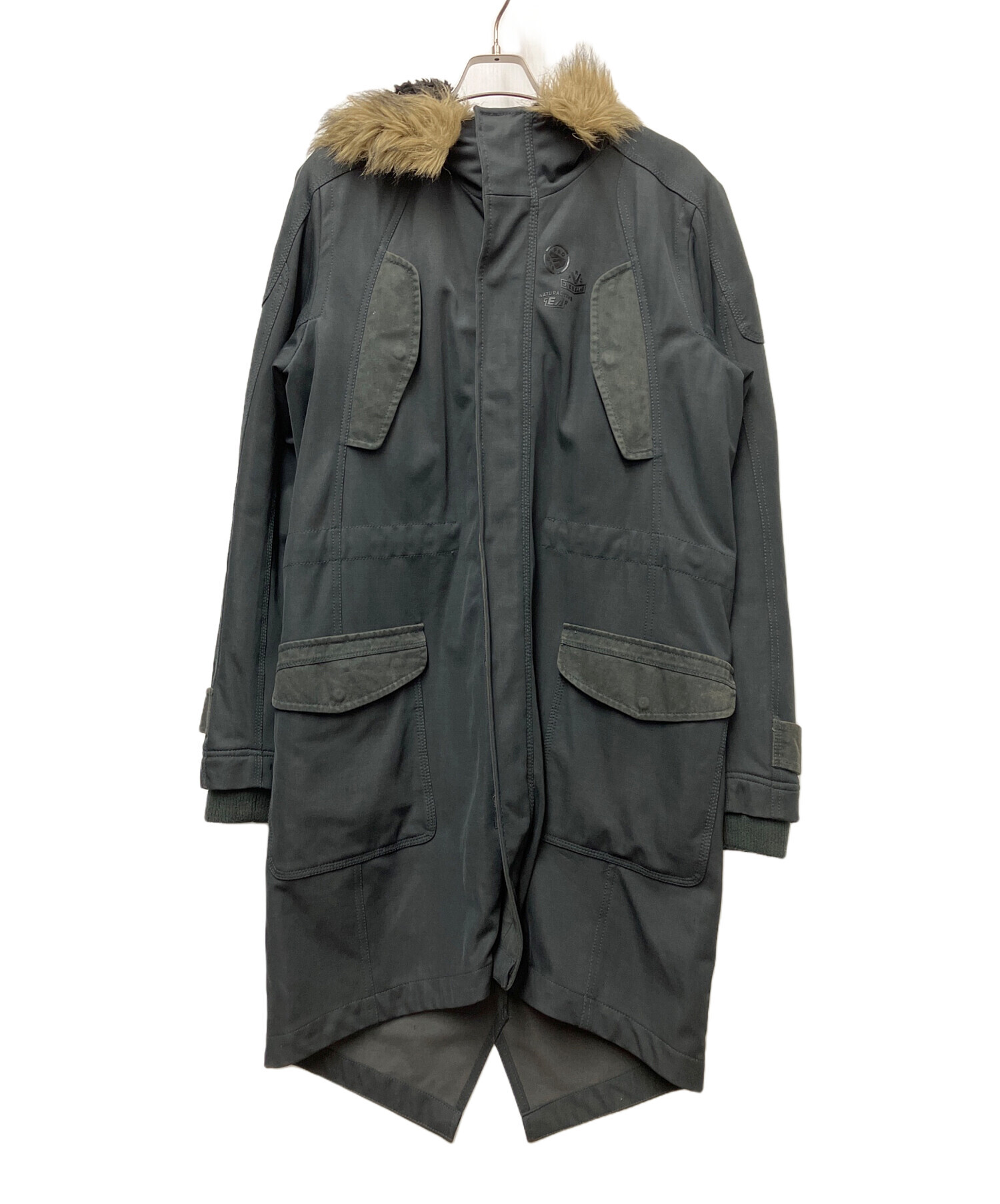中古・古着通販】DIESEL (ディーゼル) モッズコート グリーン サイズ:L