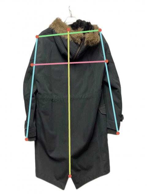 中古・古着通販】DIESEL (ディーゼル) モッズコート グリーン サイズ:L