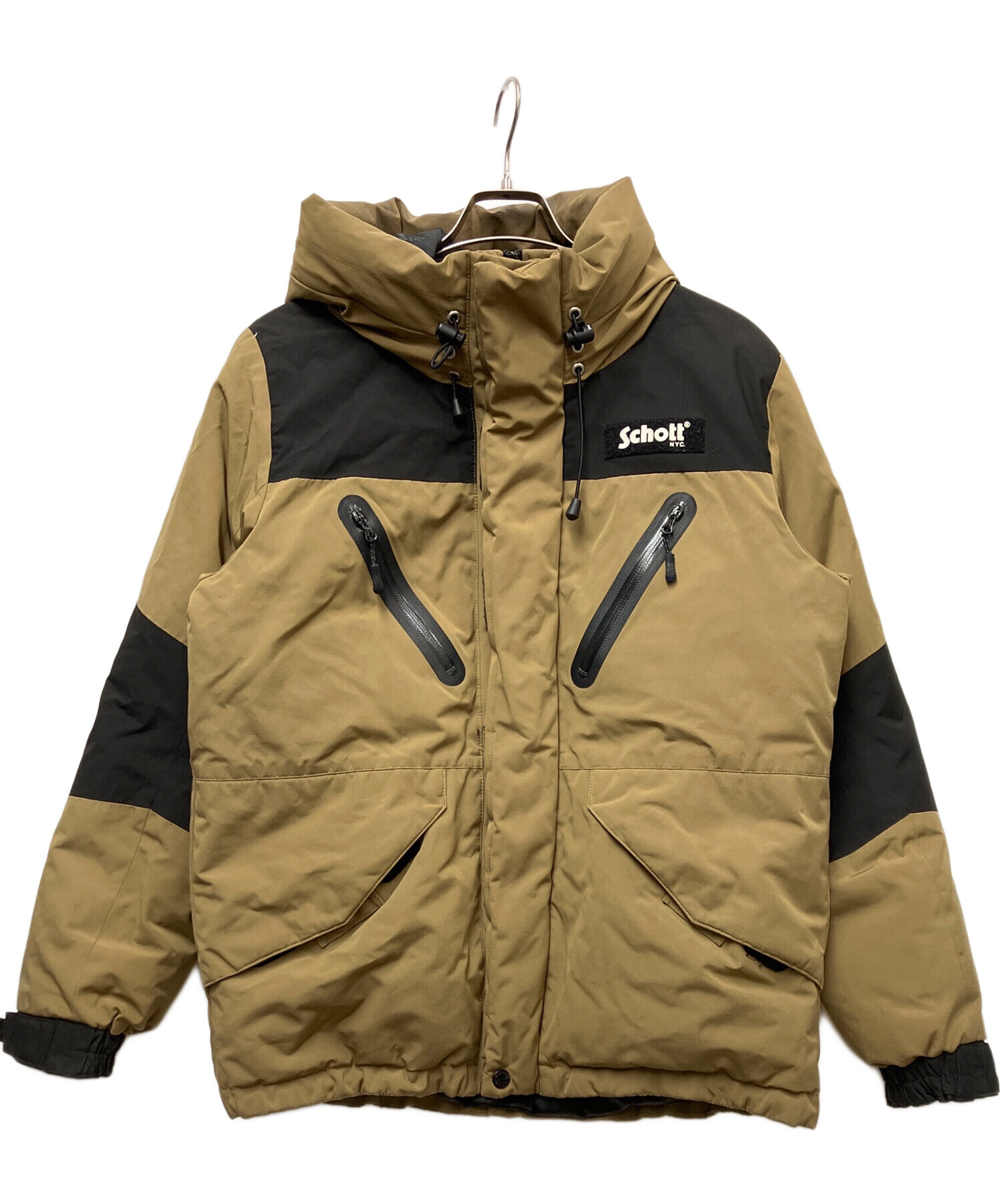 中古・古着通販】Schott (ショット) ダウンジャケット カーキ サイズ:M 