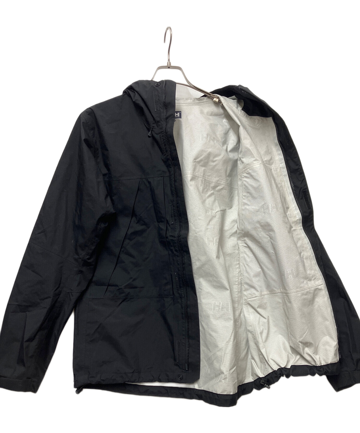 HELLY HANSEN（ヘリーハンセン）のマウンテンパーカー　黒　XLサイズ 中古・古着通販】HELLY HANSEN (ヘリーハンセン) マウンテンパーカー