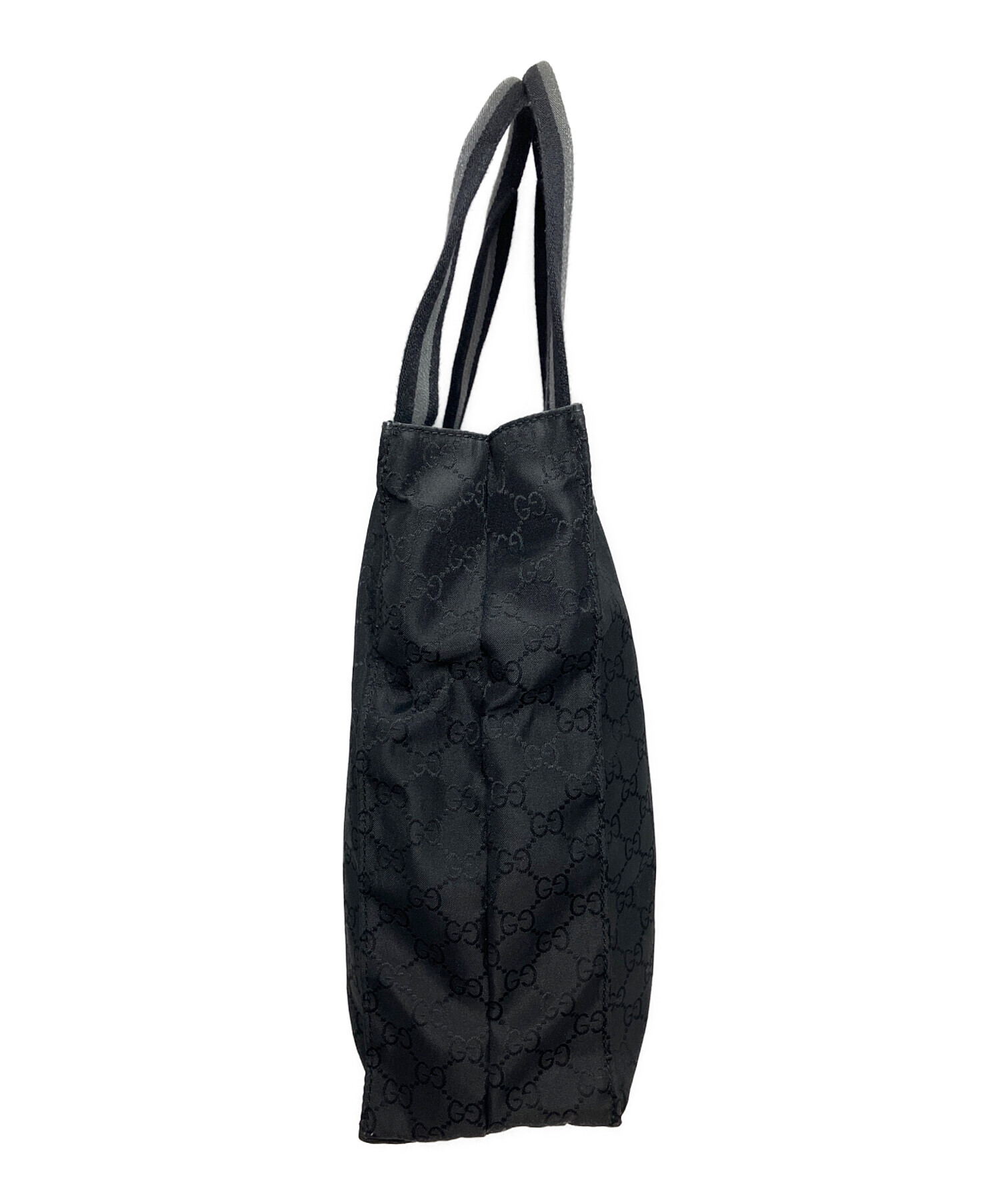 【美品】グッチ トートバッグ ブラック レザー キルティング 中古・古着通販】GUCCI (グッチ) トートバッグ ブラック｜ブランド