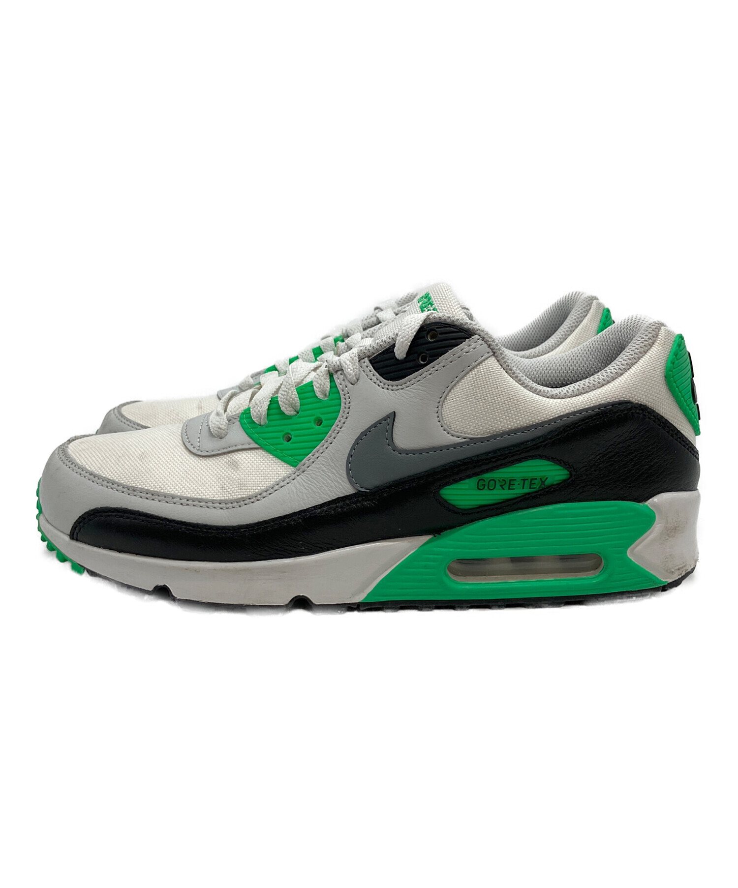 中古・古着通販】NIKE (ナイキ) エアマックス90 ホワイト×グリーン 
