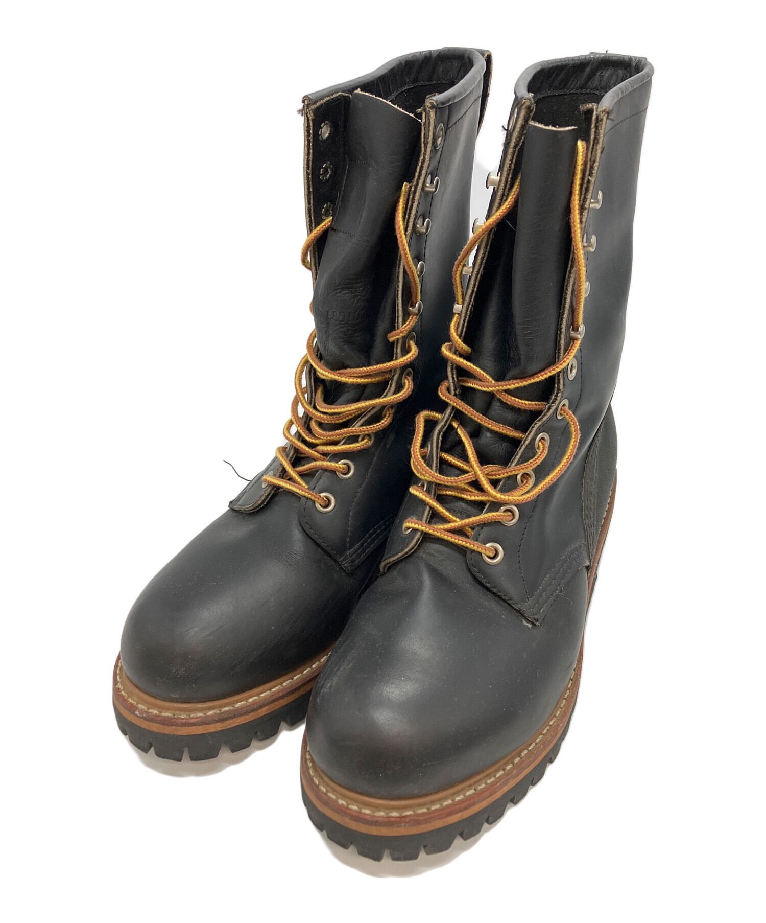 中古・古着通販】RED WING (レッドウィング) ロガーブーツ ブラック