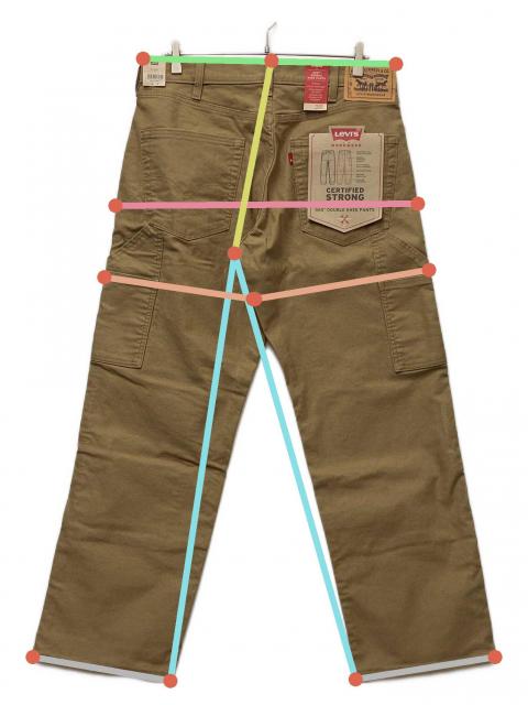 中古・古着通販】LEVI'S (リーバイス) ダブルニーパンツ ペインター