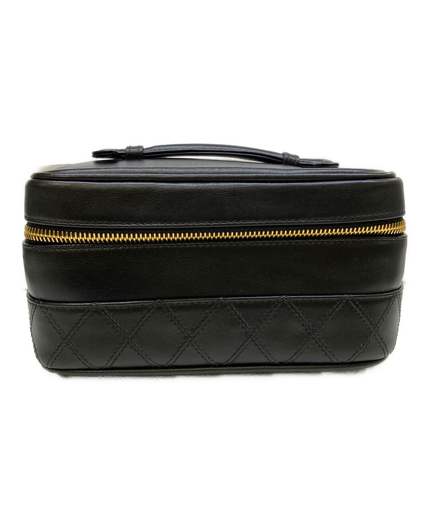 シャネル CHANEL バニティーバック　黒　ビコローレ 中古・古着通販】CHANEL (シャネル) ビコローレバニティバッグ