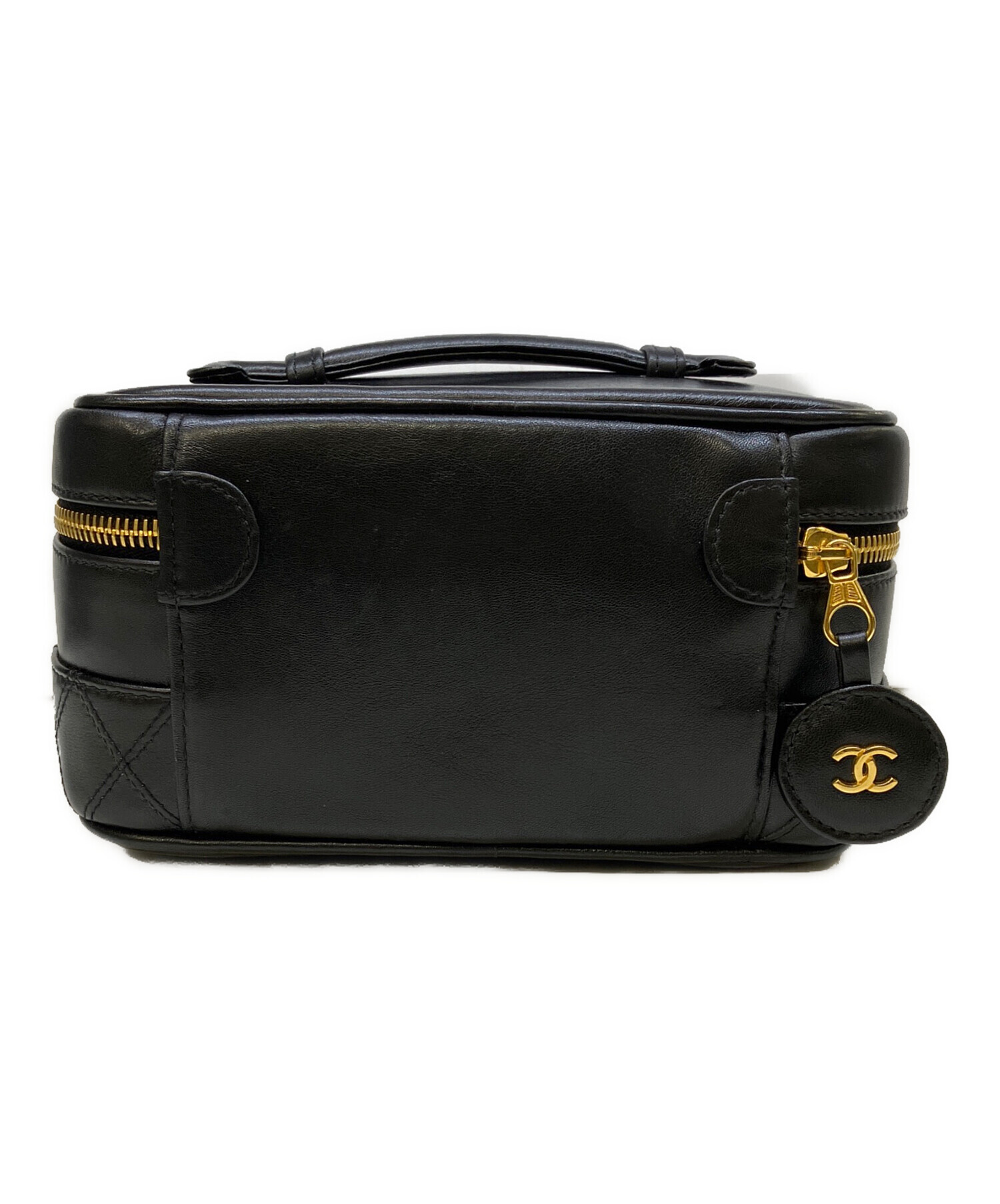 シャネル CHANEL バニティーバック　黒　ビコローレ 中古・古着通販】CHANEL (シャネル) ビコローレバニティバッグ