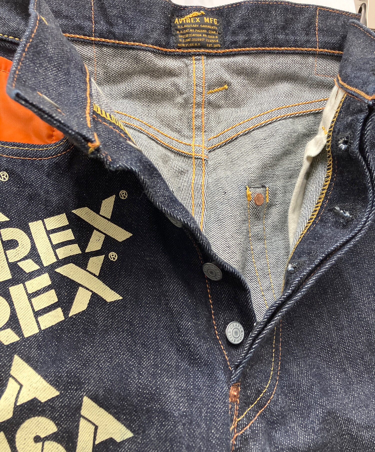 中古・古着通販】AVIREX (アヴィレックス) EVISU (エヴィス) デニム