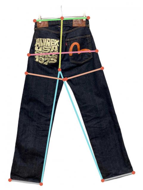 中古・古着通販】AVIREX (アヴィレックス) EVISU (エヴィス) デニム