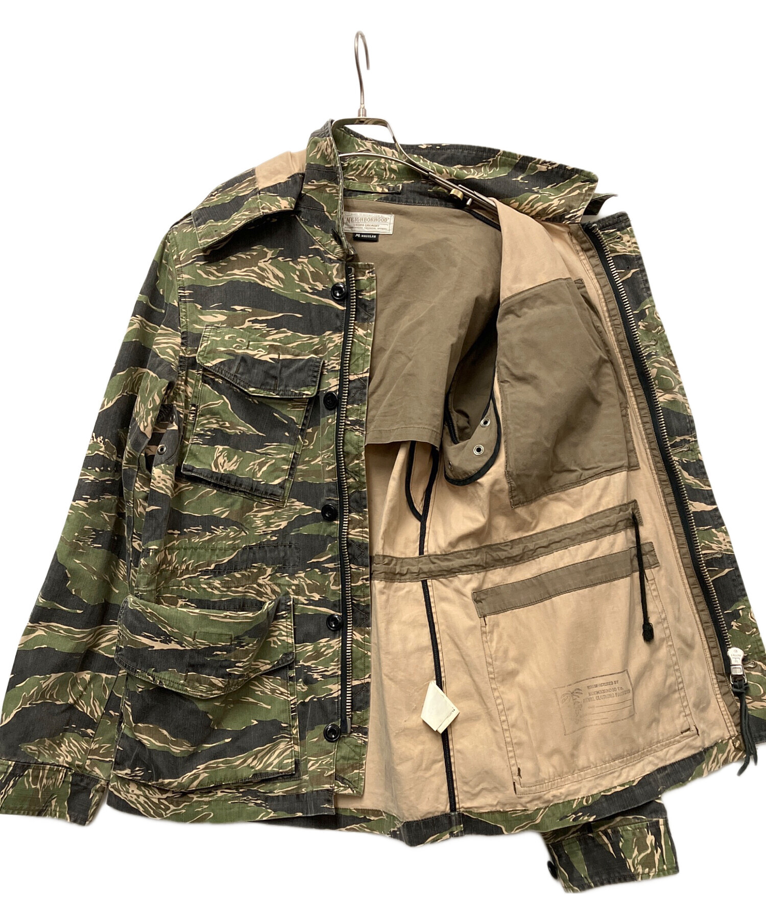 中古・古着通販】NEIGHBORHOOD (ネイバーフッド) M-65.TIGER カーキ 