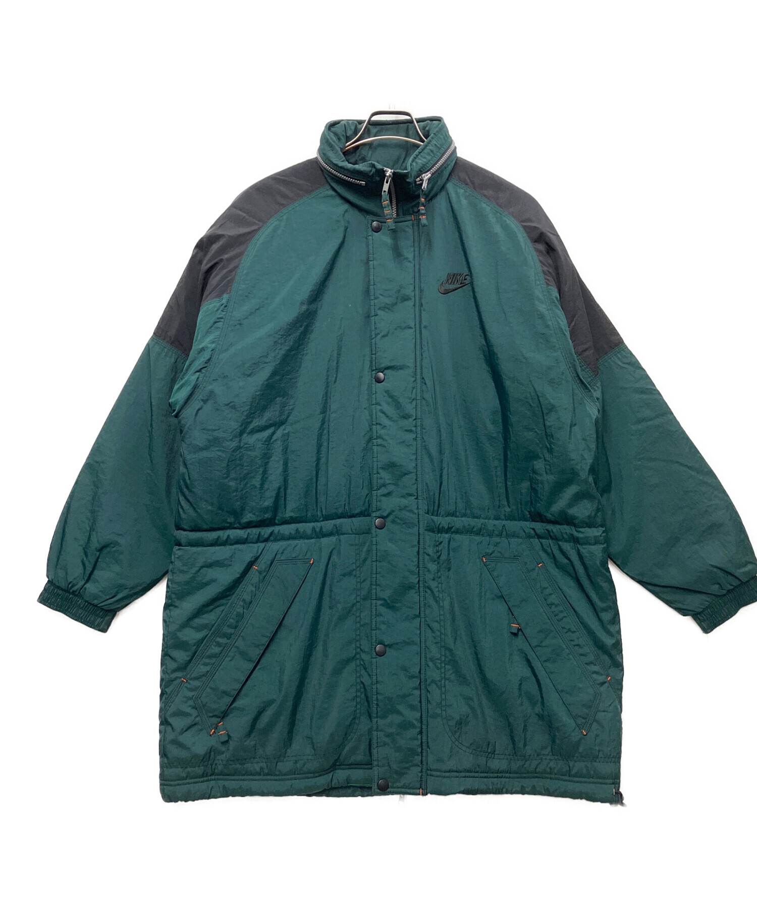 【中古 / 数回着用】チェルシー ジャケット ナイキ サイズ M 中古・古着通販】NIKE (ナイキ) 中綿ジャケット グリーン×ブラック