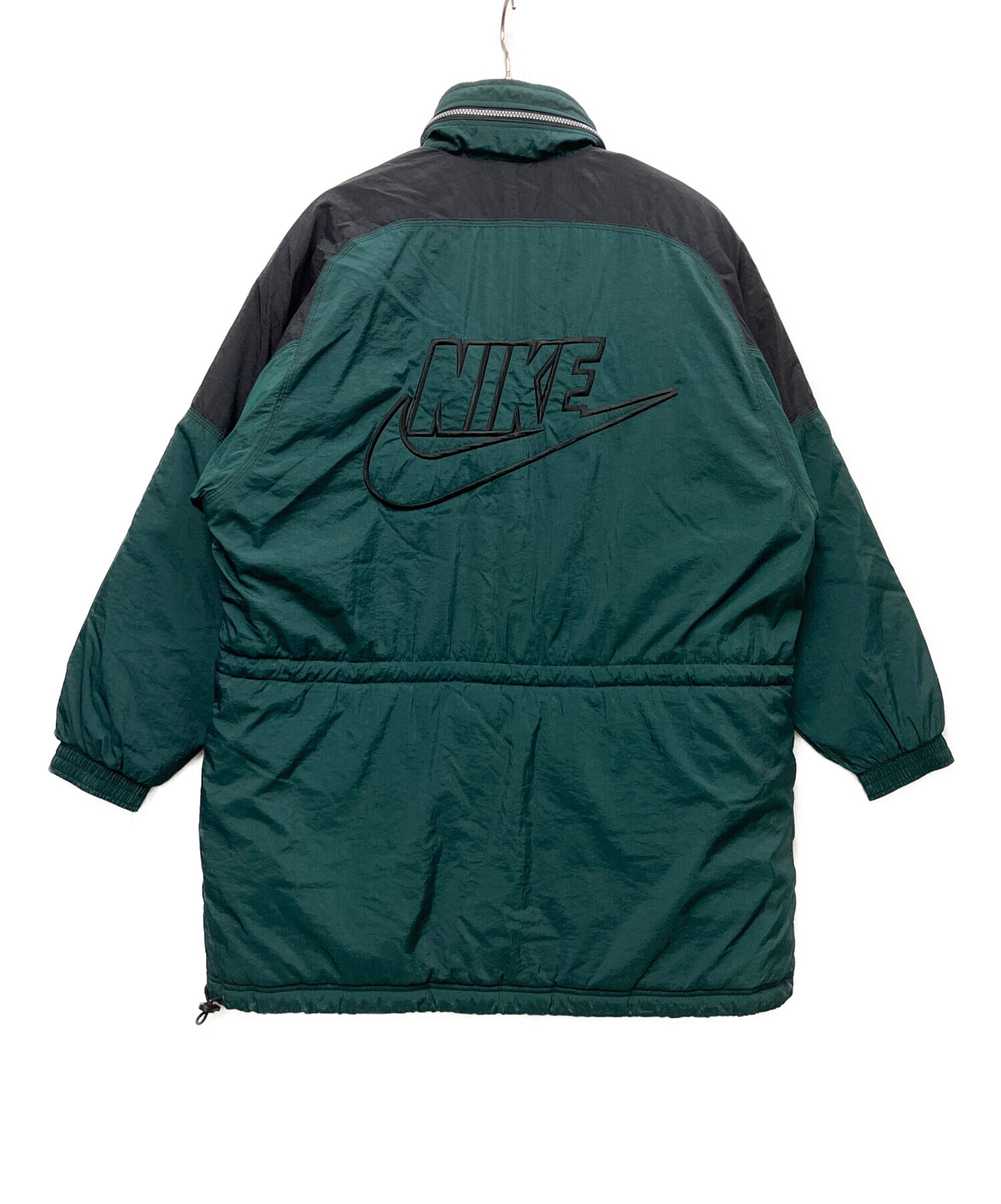 中古・古着通販】NIKE (ナイキ) 中綿ジャケット グリーン×ブラック