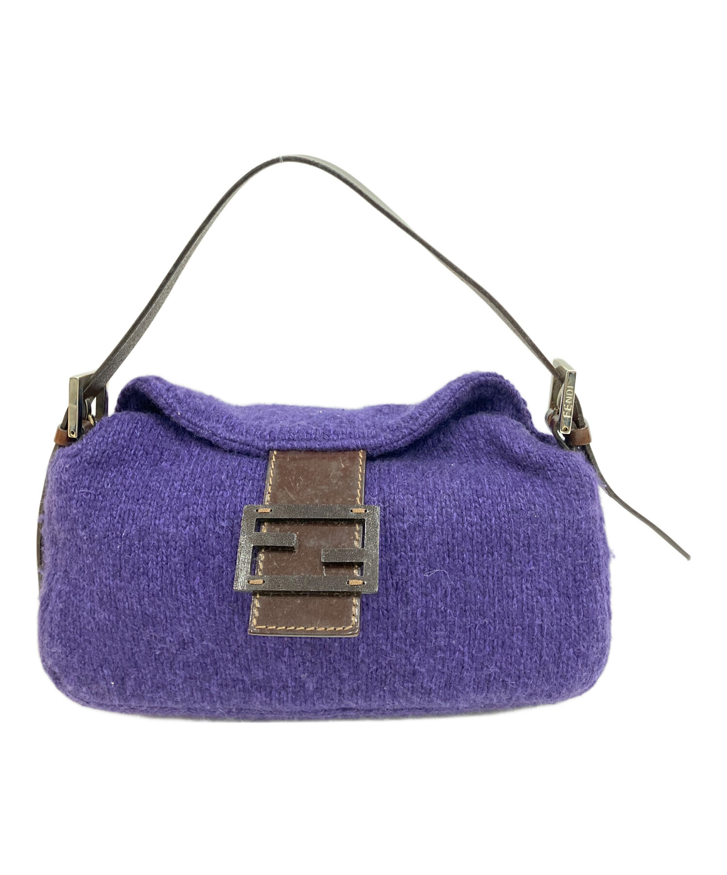 FENDI ハンドバッグ パープル レザー ビンテージ | ヤマダウェブコム