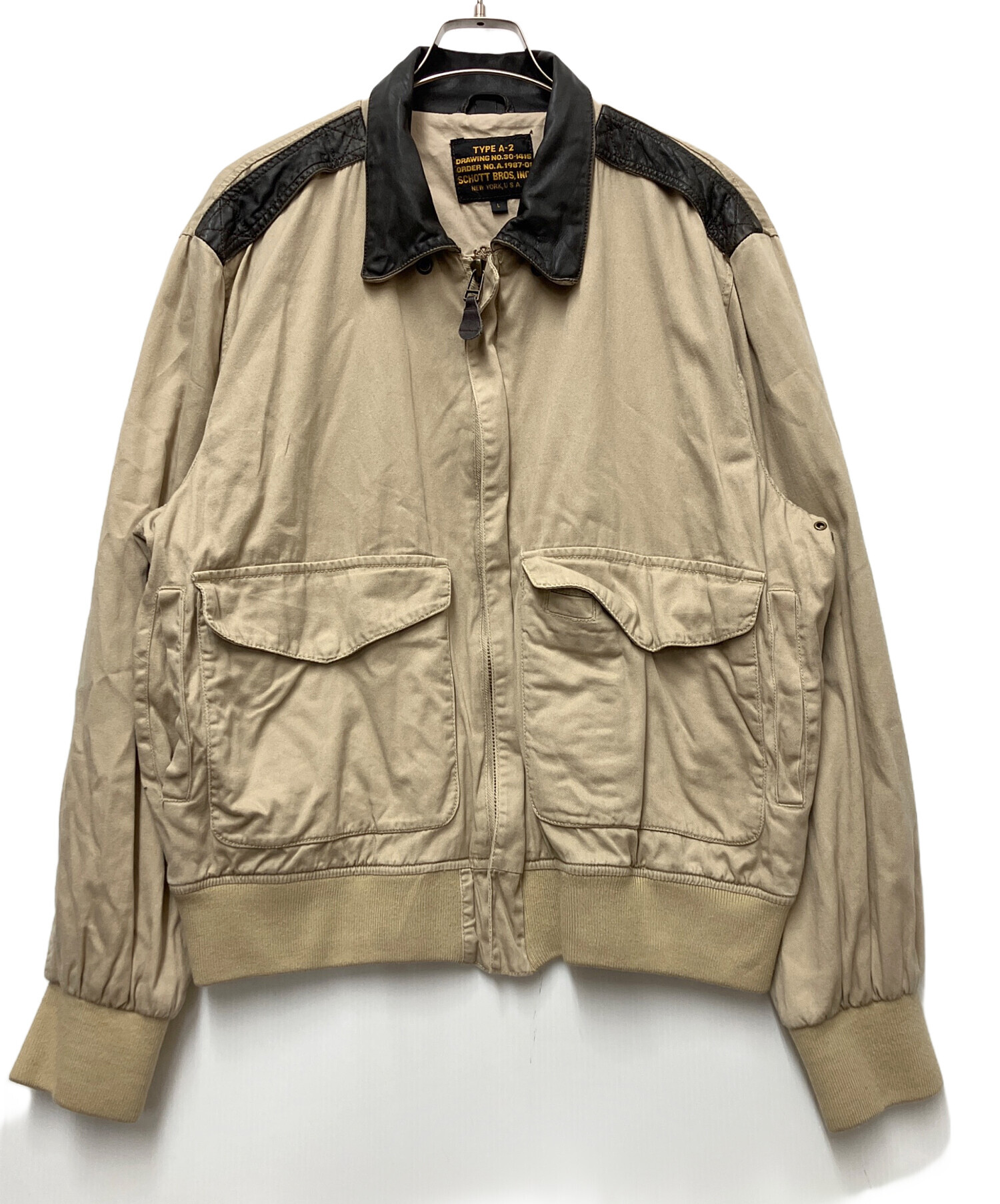 中古・古着通販】Schott (ショット) A-2フライトジャケット ベージュ 