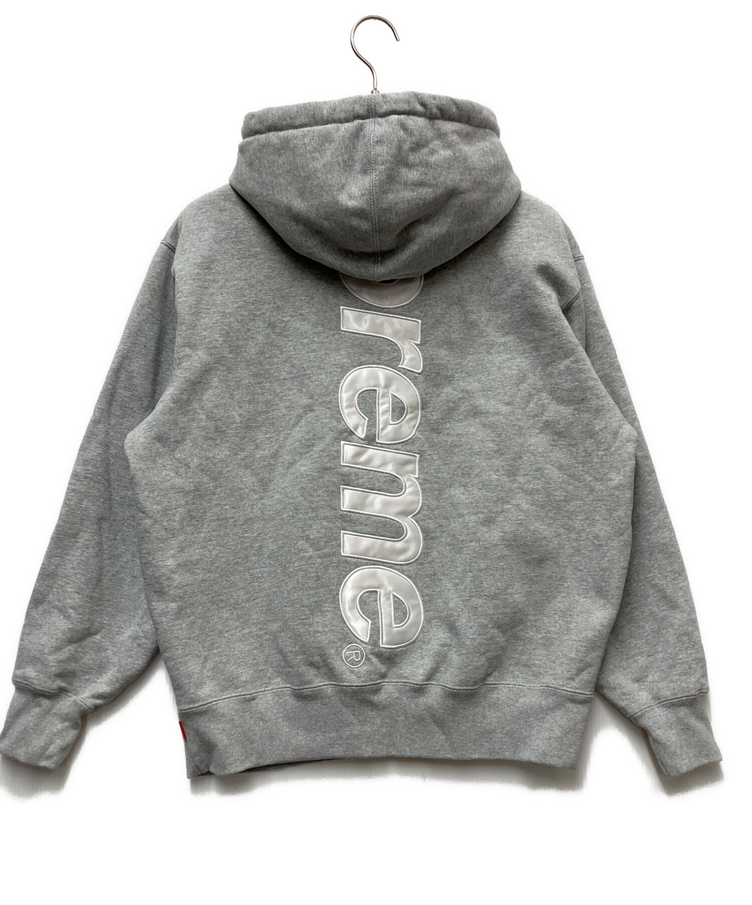 t*o様 supreme satin applique シュプリームパーカーグレ 中古・古着通販】Supreme (シュプリーム) Satin Applique Hooded