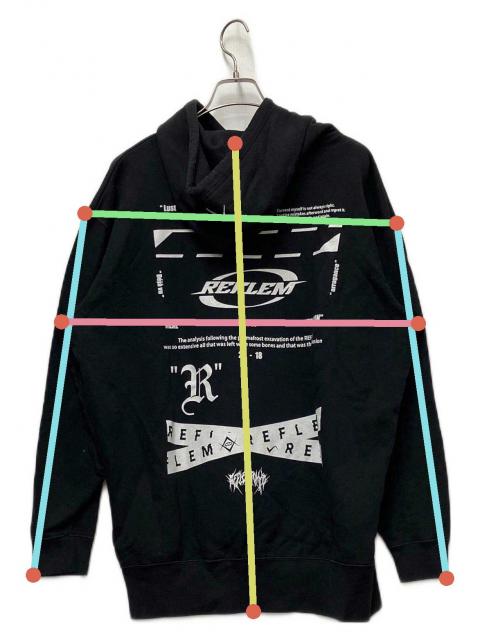 中古・古着通販】REFLEM (レフレム) パーカー ブラック サイズ:FREE