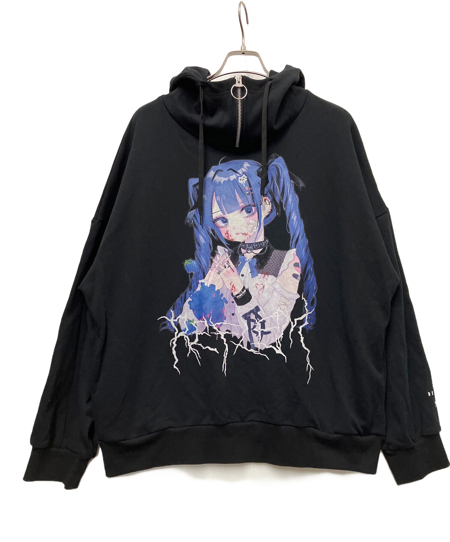 中古・古着通販】REFLEM (レフレム) パーカー ブラック サイズ:FREE