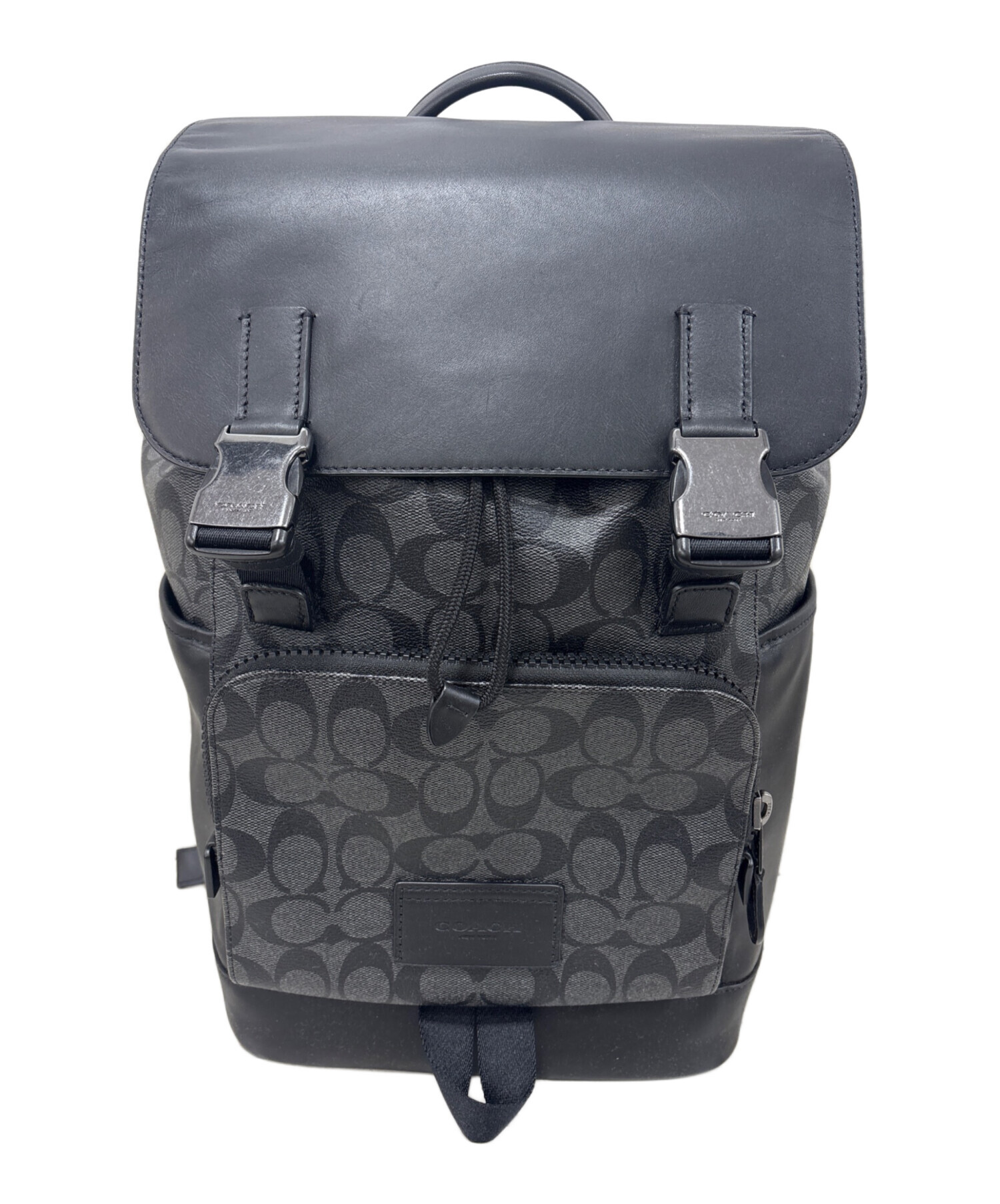 中古・古着通販】COACH (コーチ) トラックバックパックシグネチャー 