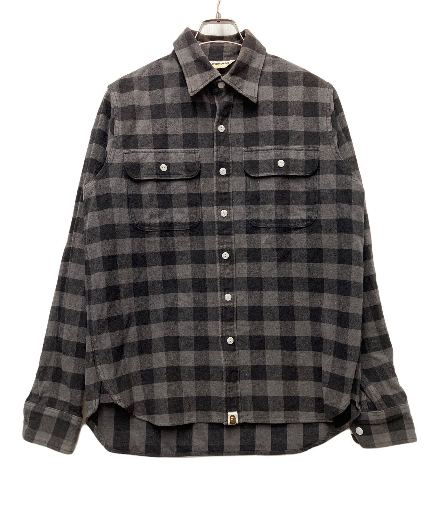 中古・古着通販】A BATHING APE (アベイシングエイプ) グレーブロック 