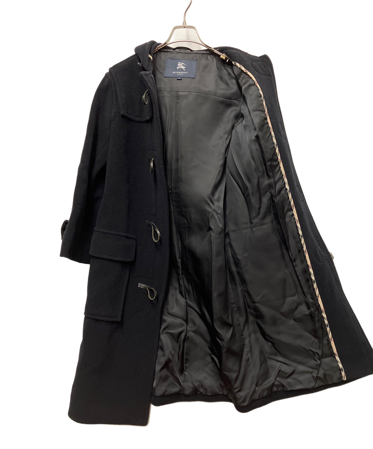 BURBERRY LONDON バーバリー　ダッフルコート　紺　レディース　40 中古・古着通販】BURBERRY LONDON (バーバリーロンドン) ダッフル