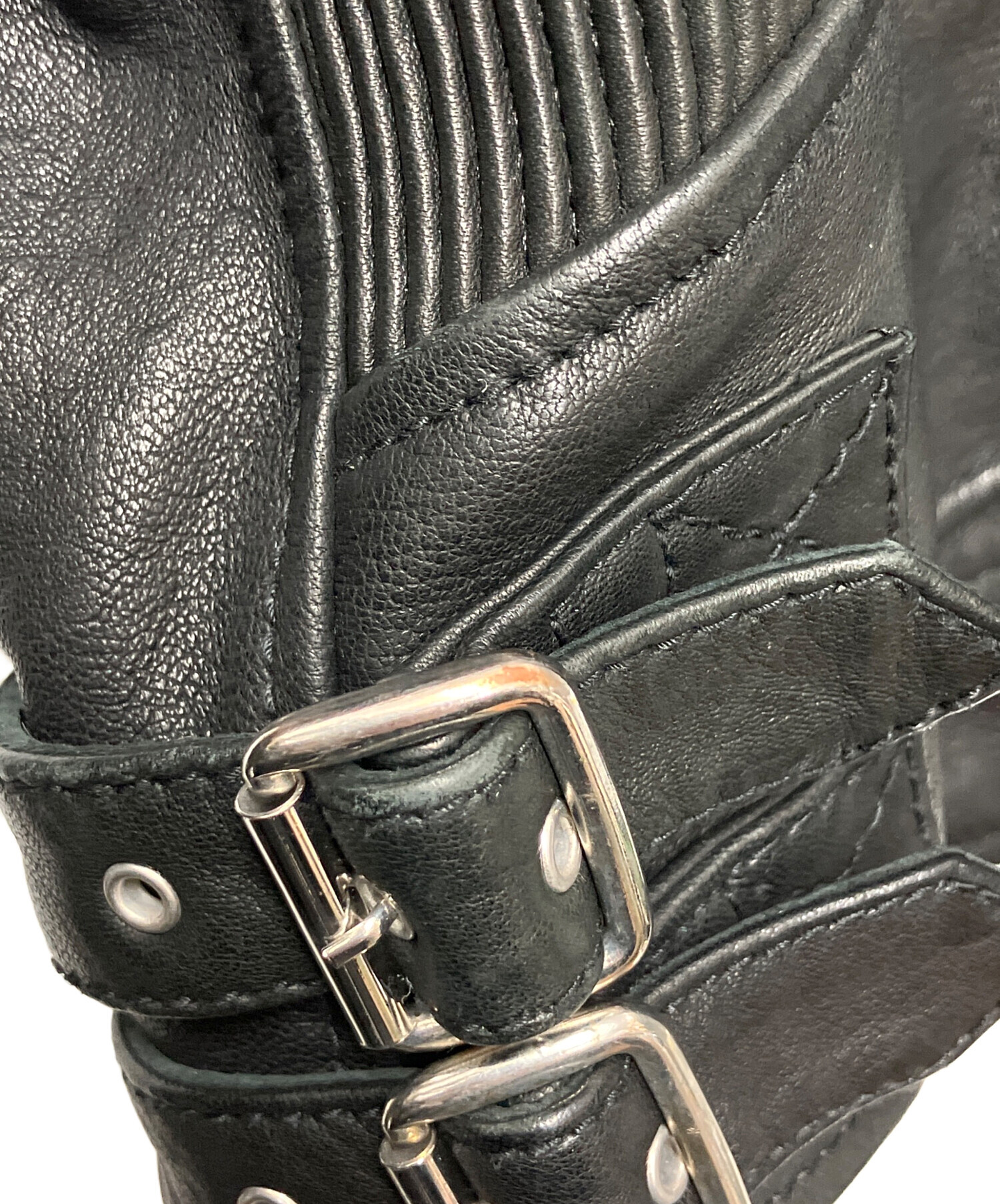 中古・古着通販】DIESEL (ディーゼル) ダブルライダースジャケット