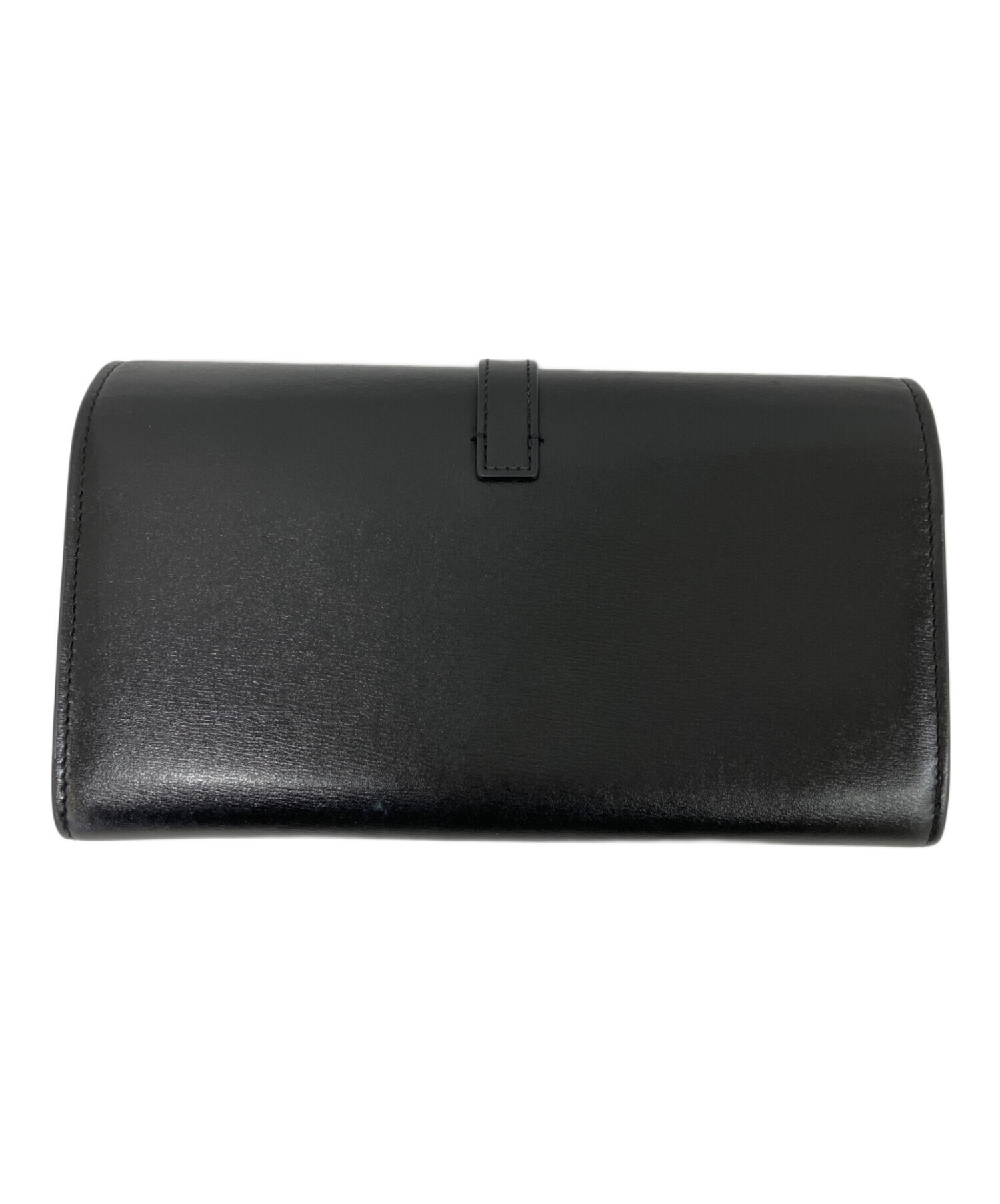 SAINT LAURENT PARIS 財布・ケース  黒 【古着】【中古】【送料無料】 中古・古着通販】Saint Laurent Paris (サンローランパリ) 2つ折り財布