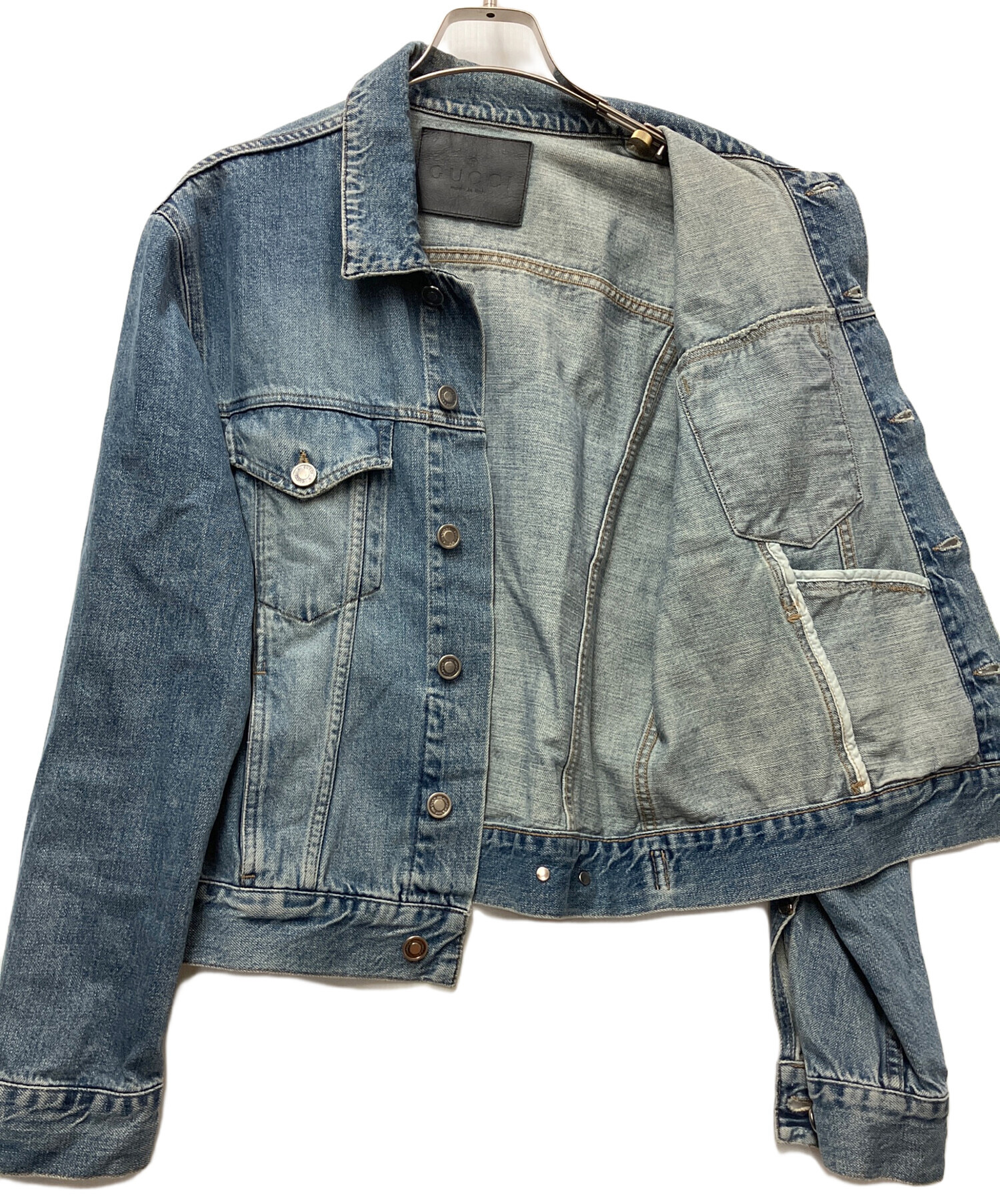中古・古着通販】GUCCI (グッチ) デニムジャケット インディゴ サイズ 