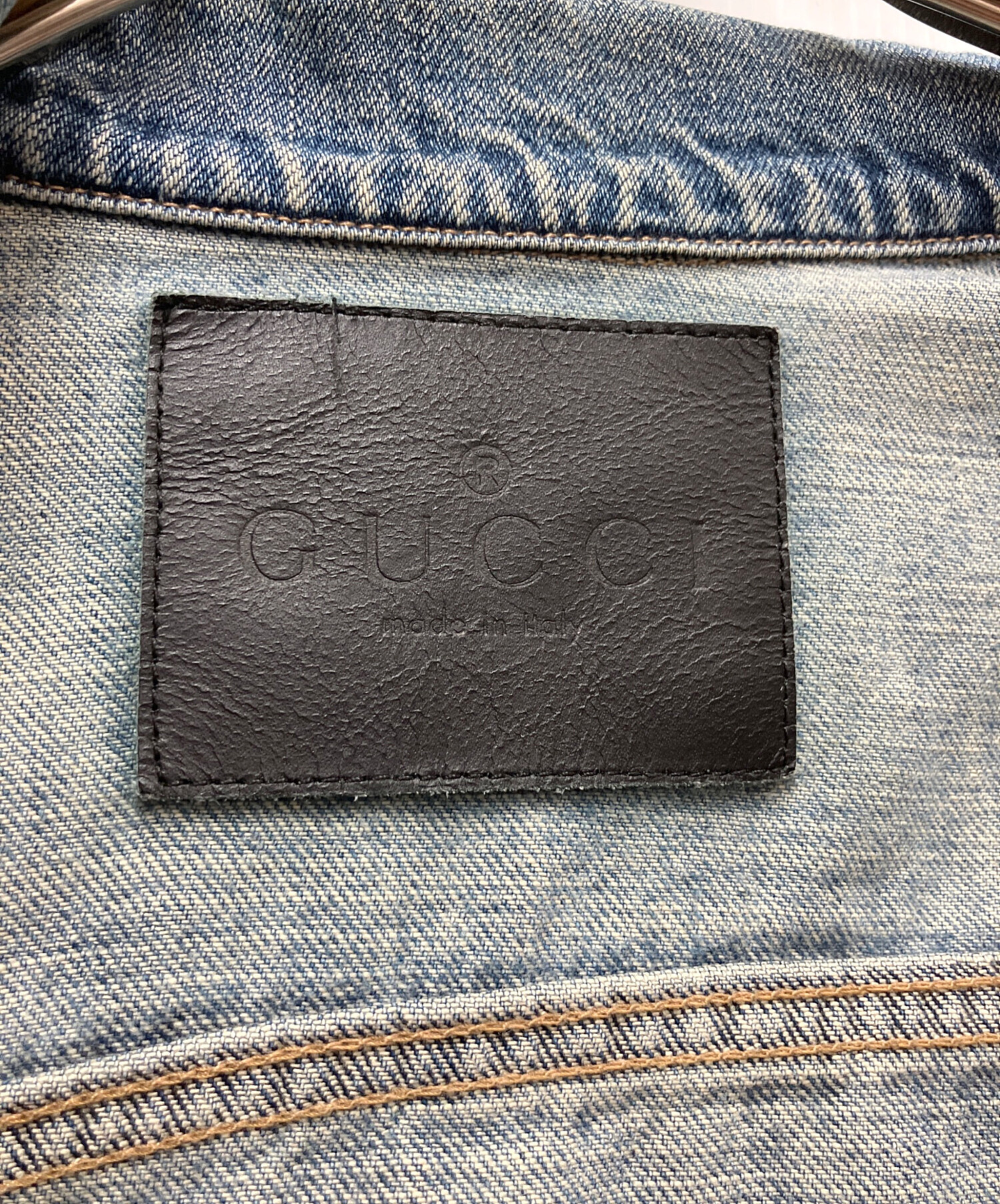 中古・古着通販】GUCCI (グッチ) デニムジャケット インディゴ サイズ 