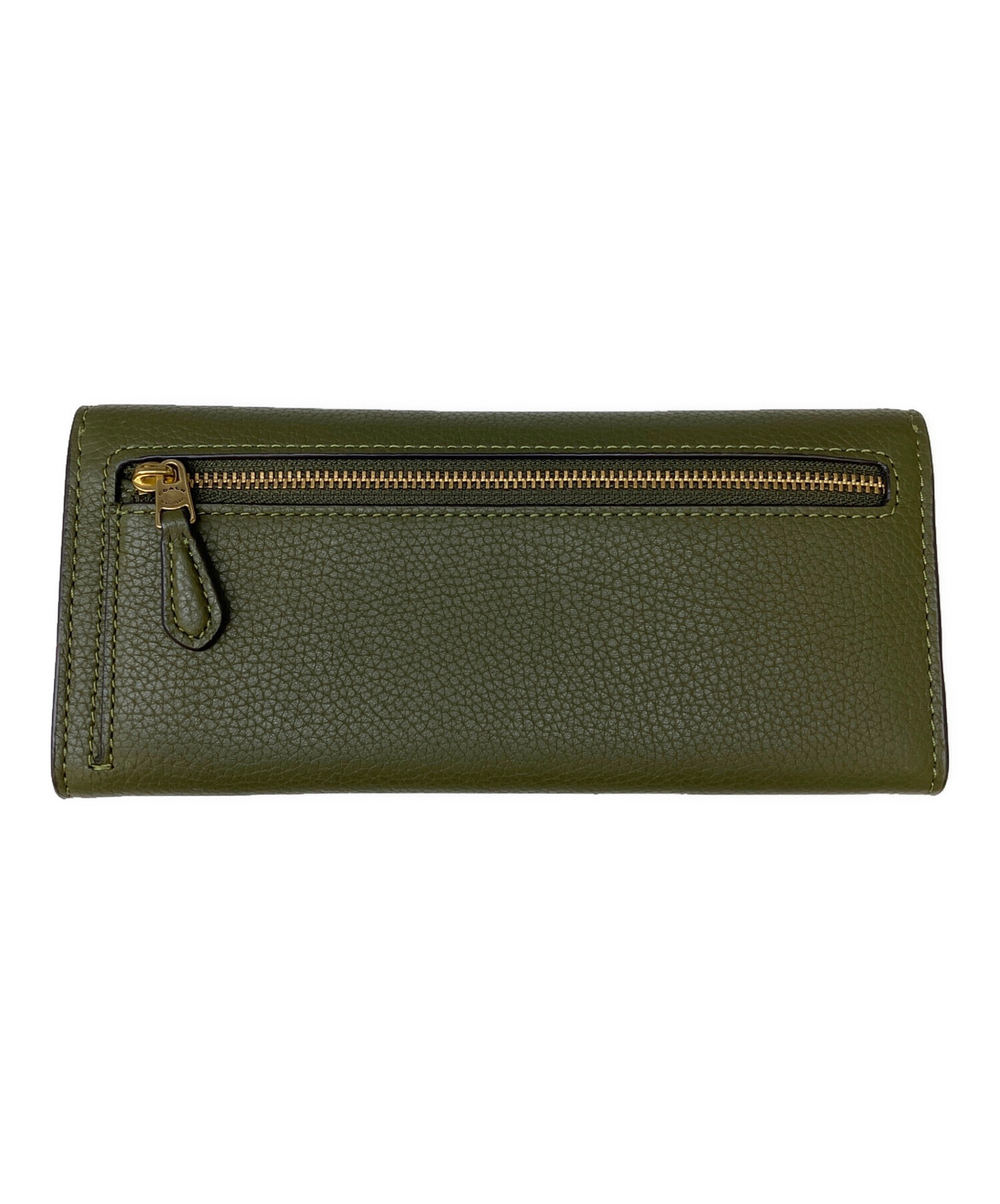 COACH ダークグリーン 長財布（未使用） 中古・古着通販】COACH (コーチ) ミラ ロングフラップウォレット