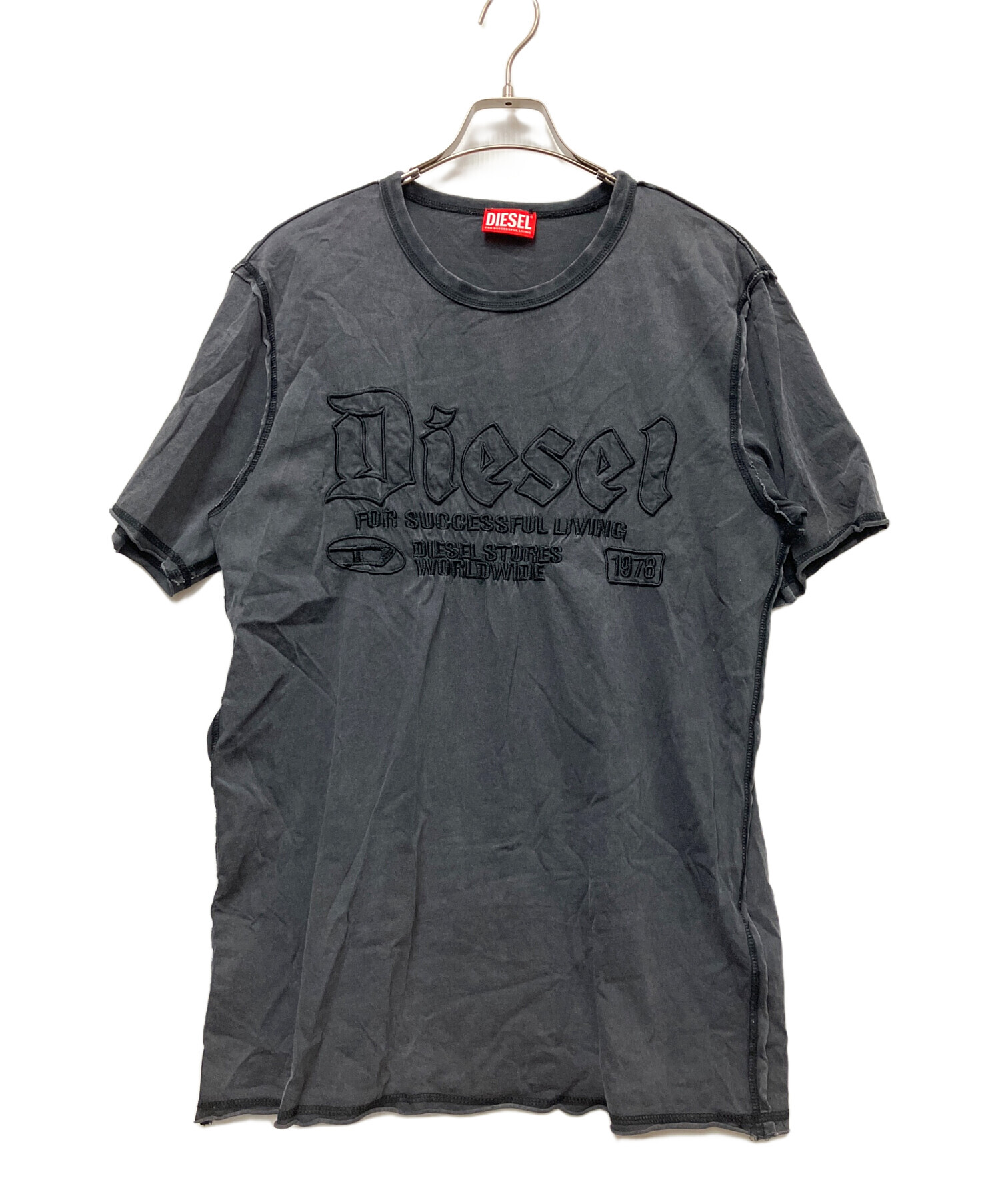 中古・古着通販】DIESEL (ディーゼル) 半袖カットソー グレー サイズ:M 