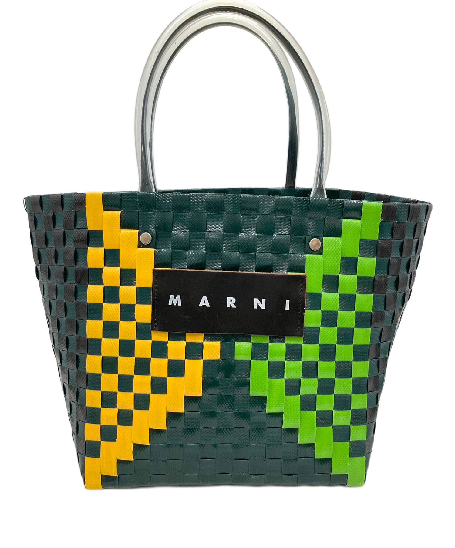中古・古着通販】MARNI (マルニ) ピクニックバッグ グリーン|ブランド 中古・古着通販】MARNI (マルニ) ピクニックバッグ グリーン|ブランド