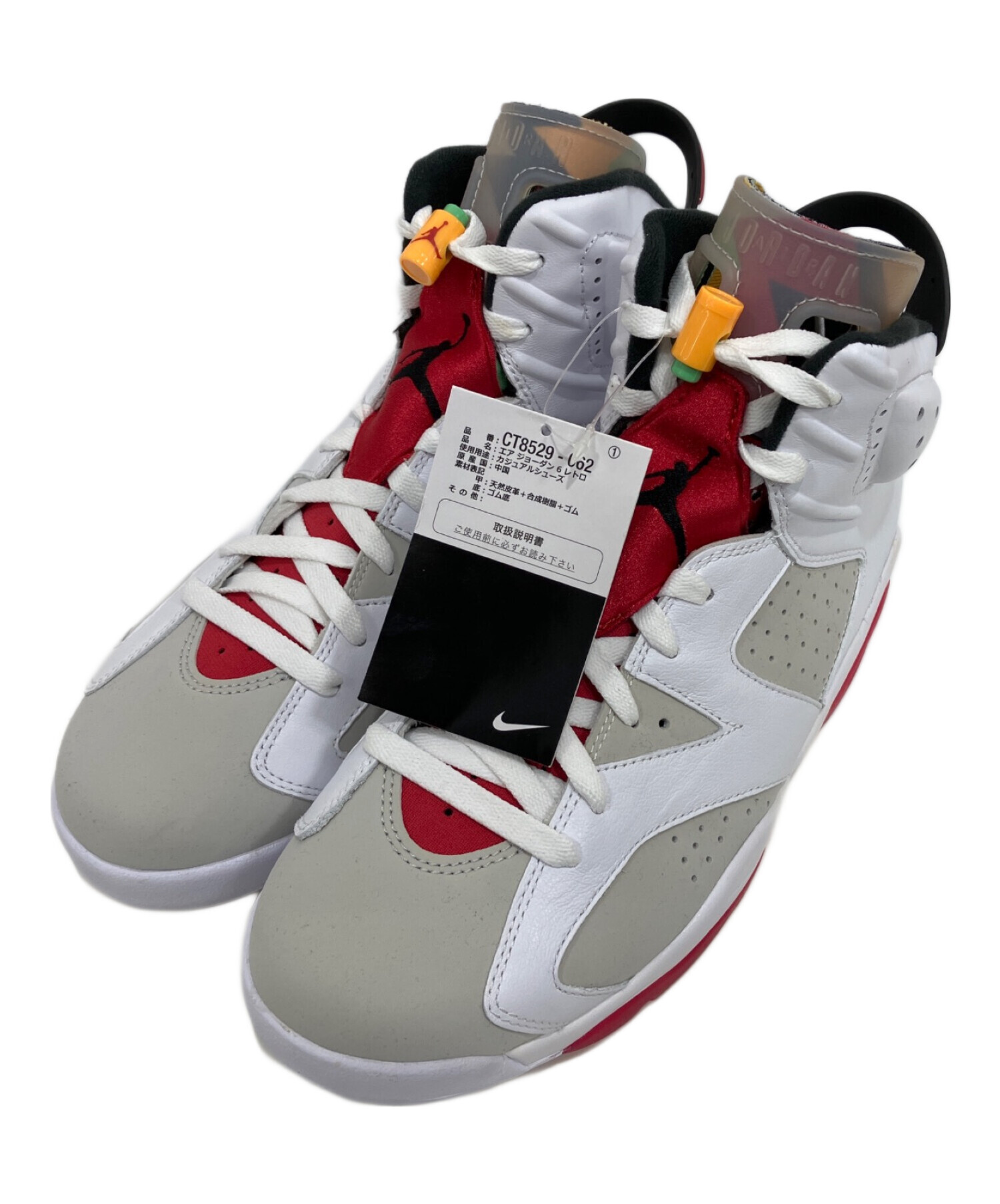 中古・古着通販】NIKE (ナイキ) AIR JORDAN6 ホワイト×レッド サイズ 