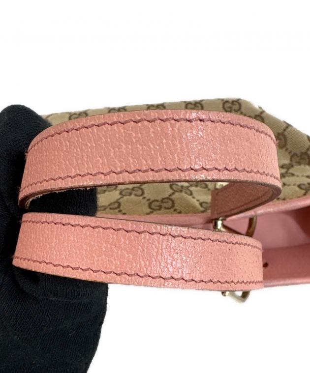中古・古着通販】GUCCI (グッチ) GGキャンバスハンドバッグ ブラウン