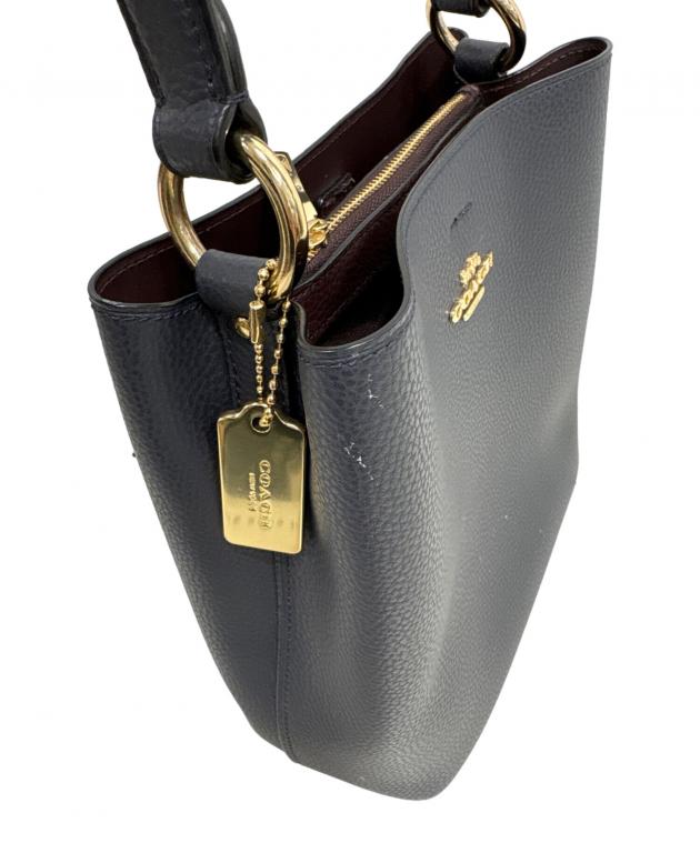 中古・古着通販】COACH (コーチ) スモールタウンバケット ネイビー