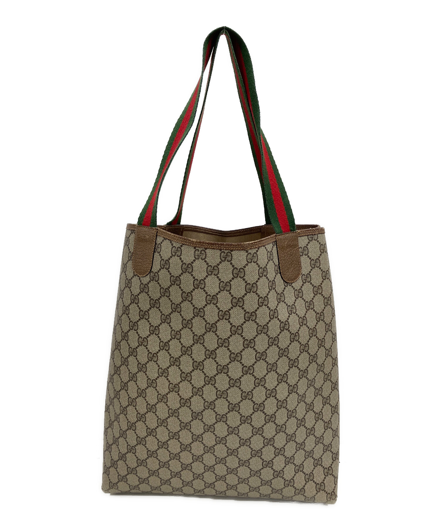 中古・古着通販】GUCCI (グッチ) GGスプリームトートバッグ ベージュ 
